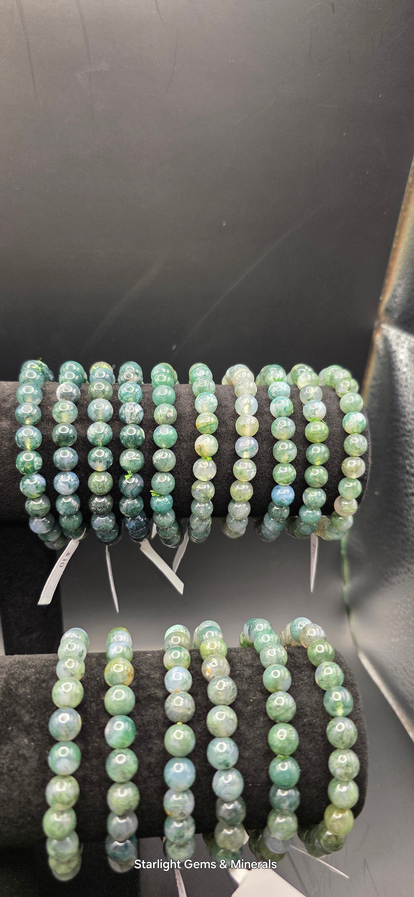 Moss Agate Bracelets