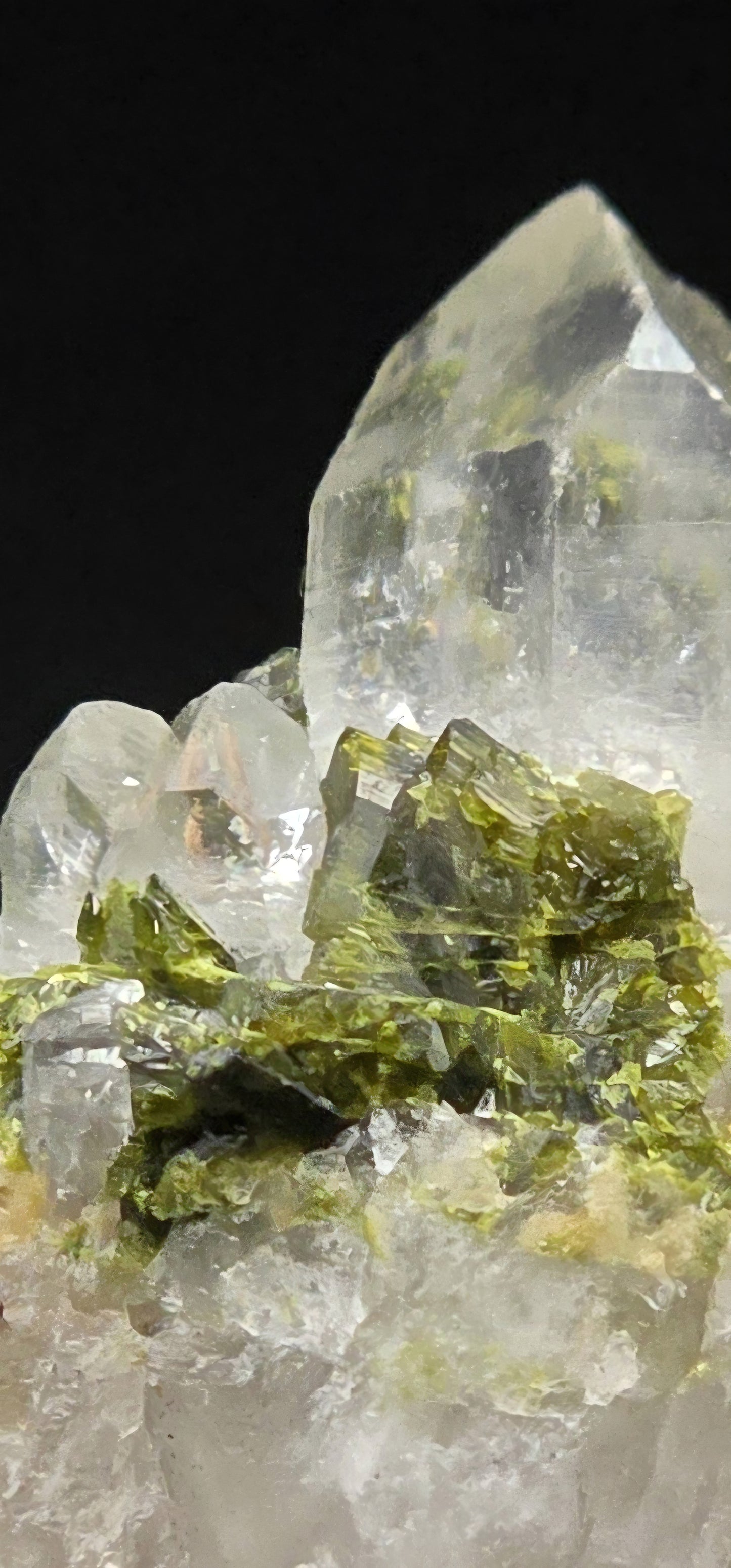 Brazilian Super Seven Quartz Matrix w/ Epidote!