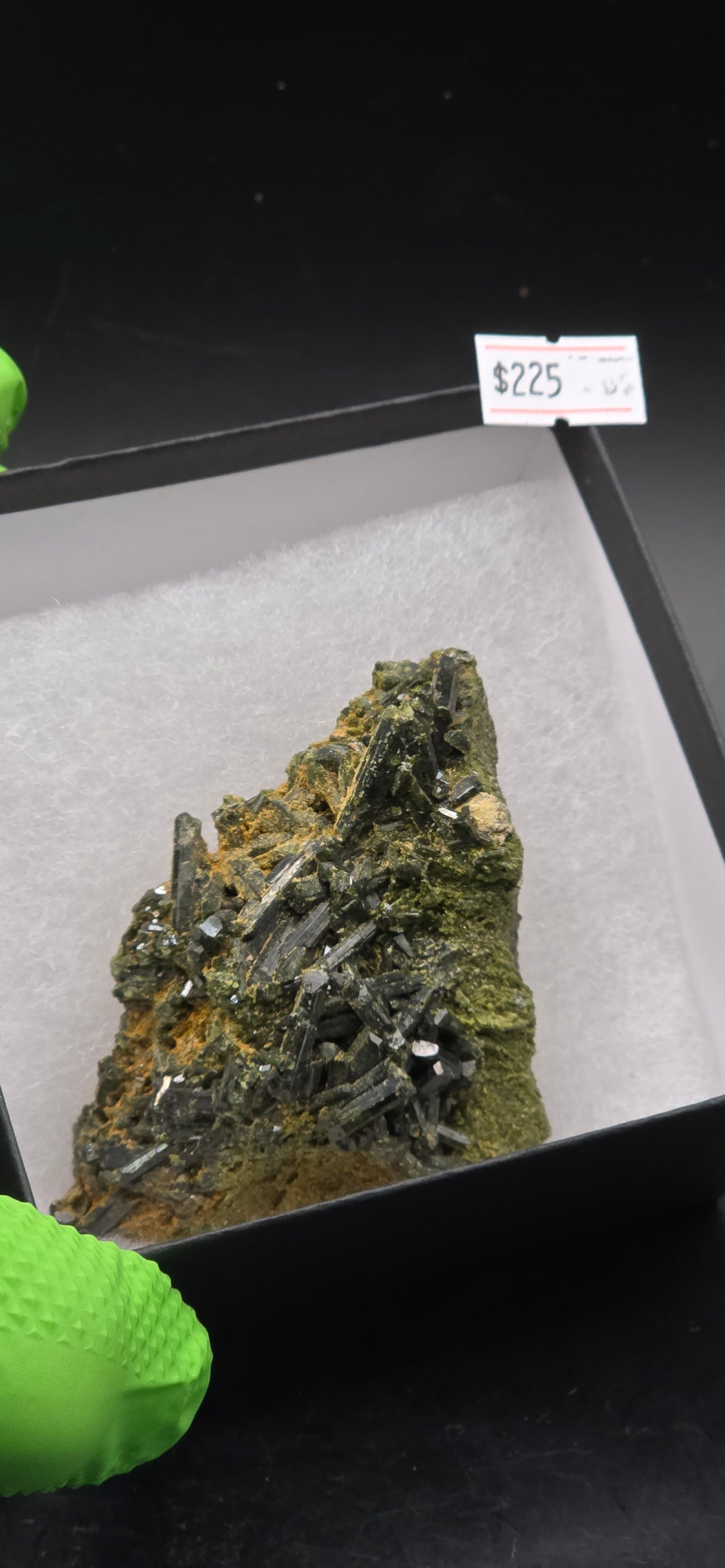 Green Tourmaline Matrix w/Epidote - Brazil *1