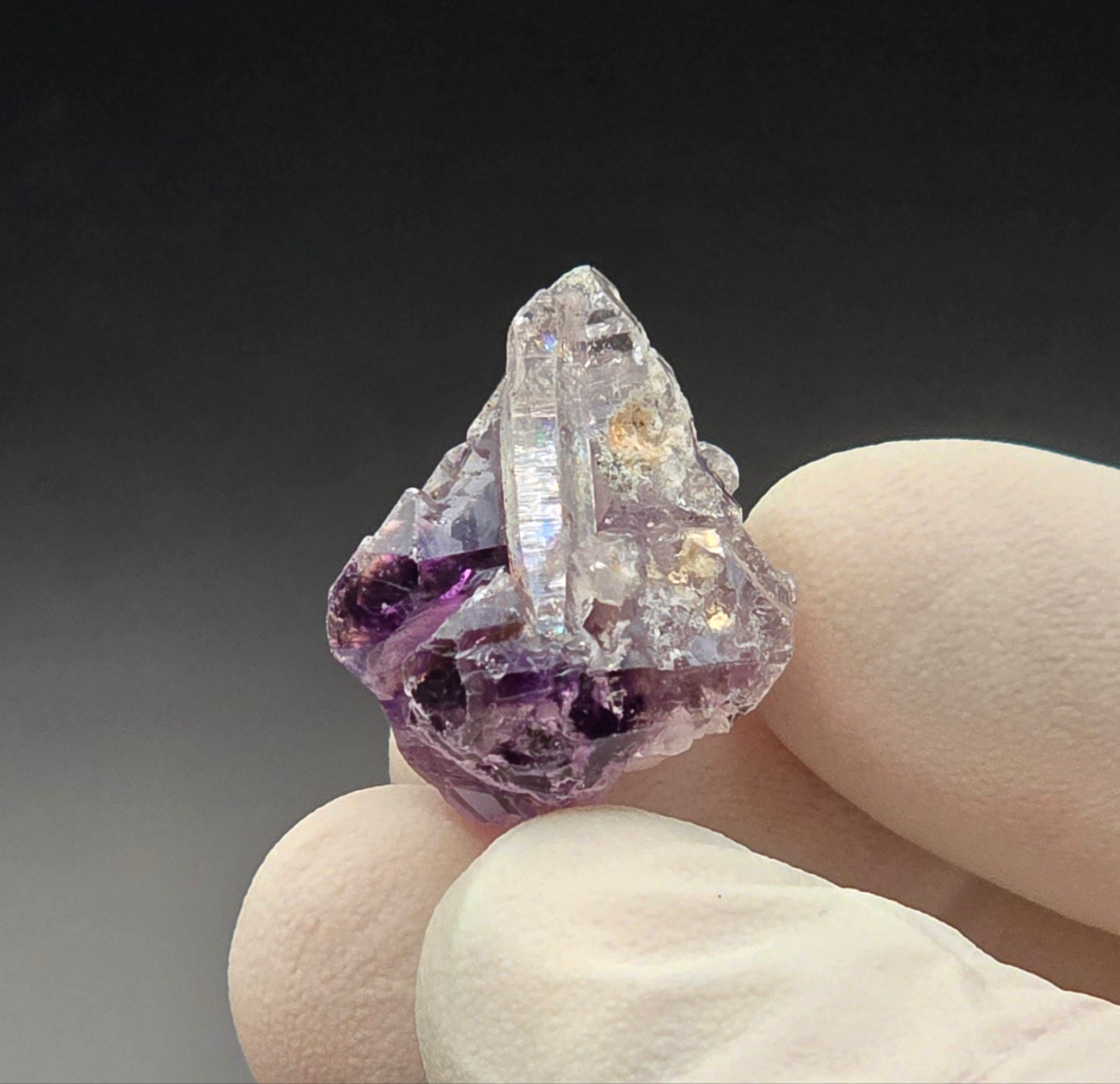 DT Prism Quartz on Shangaan Enhydro Phantom Amethyst Zimbabwe