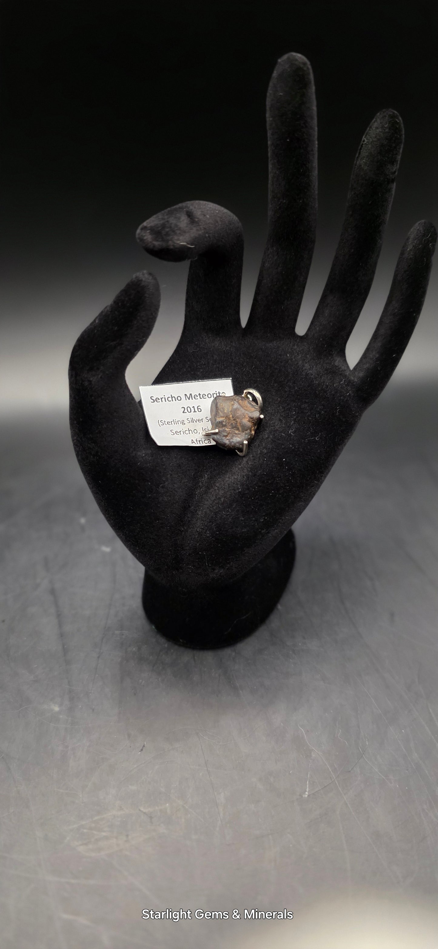 Sericho Meteorite in S-925 Pendant Setting. ( 1 of 2 )