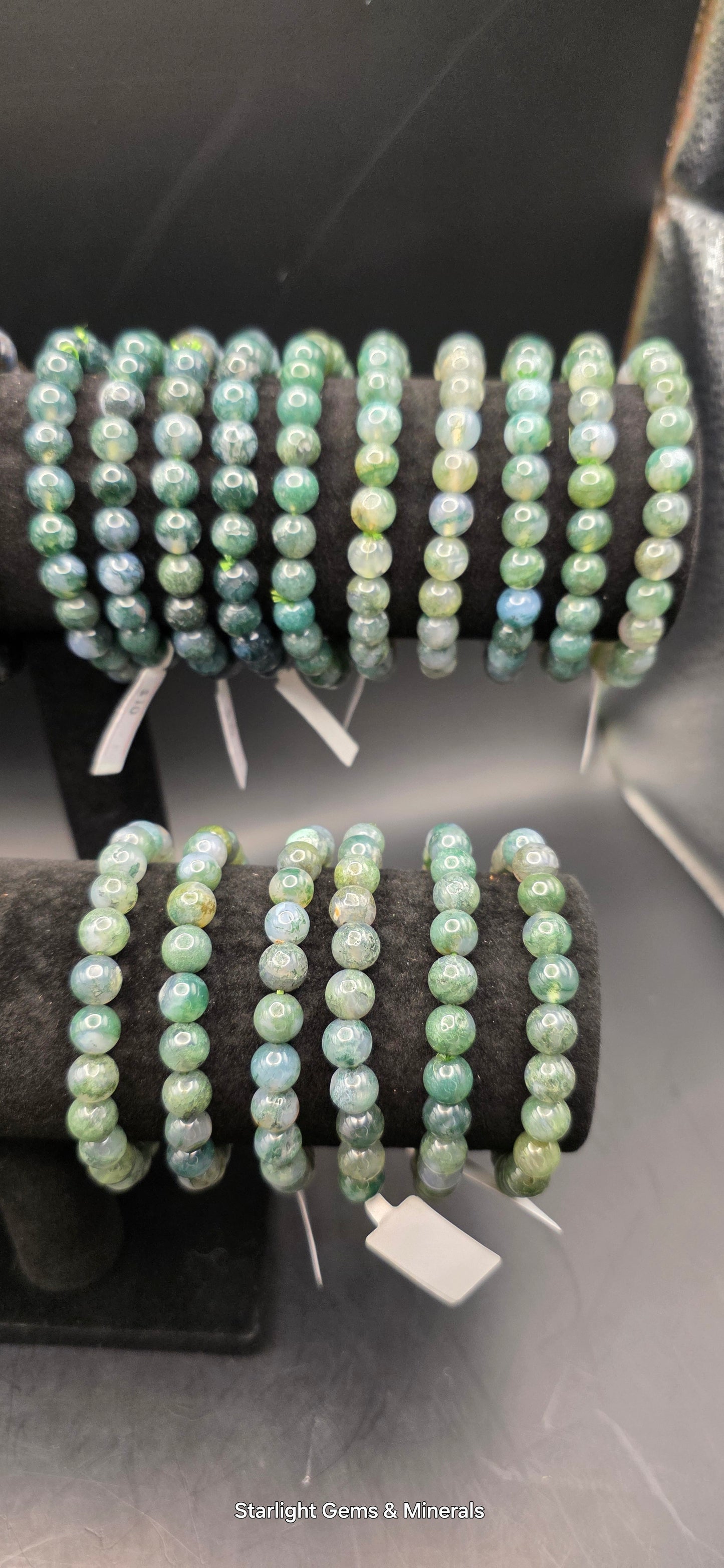 Moss Agate Bracelets