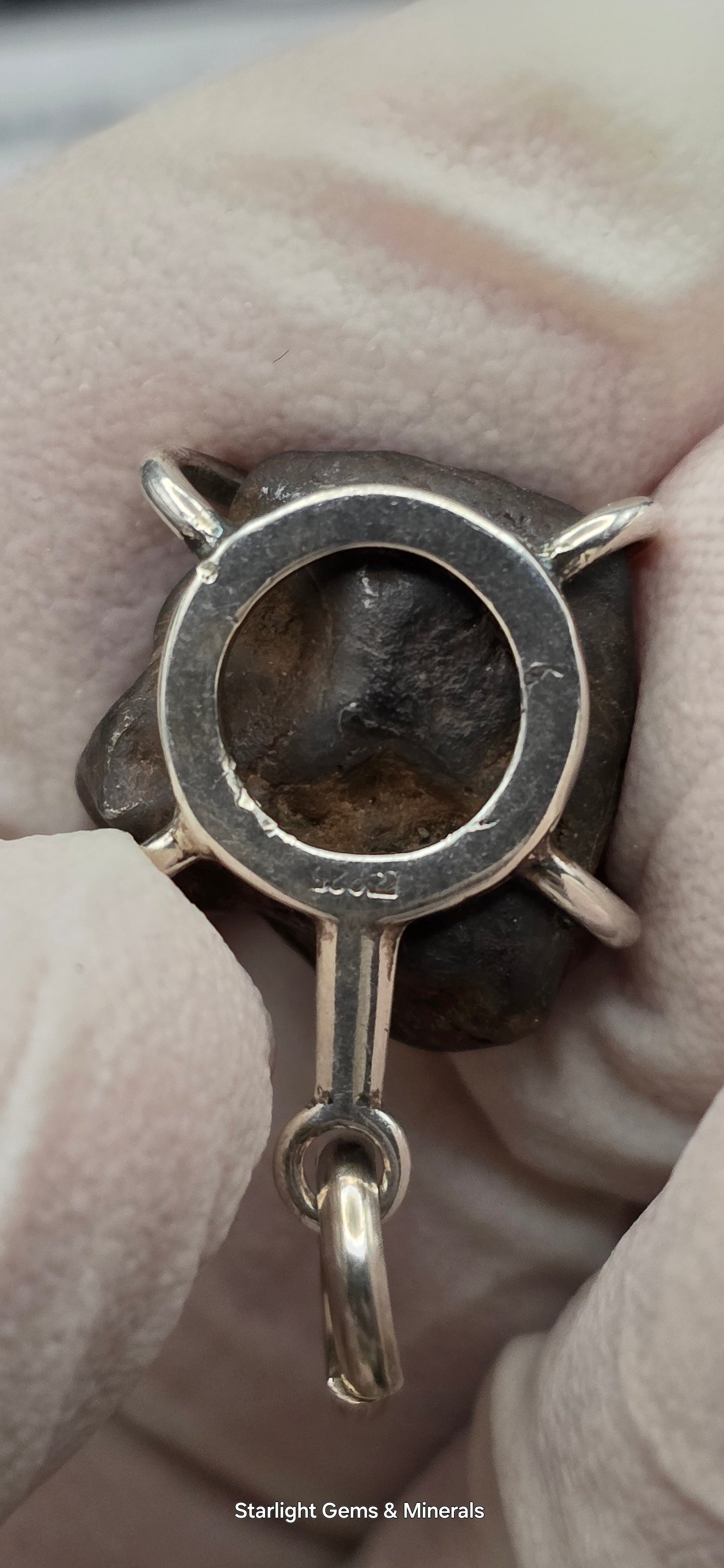 Sericho Meteorite in S-925 Pendant Setting. ( 1 of 2 )