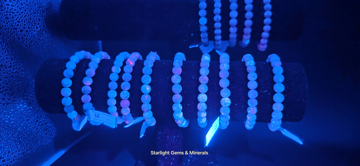 Hackmanite Bracelet, UV Effects☆
