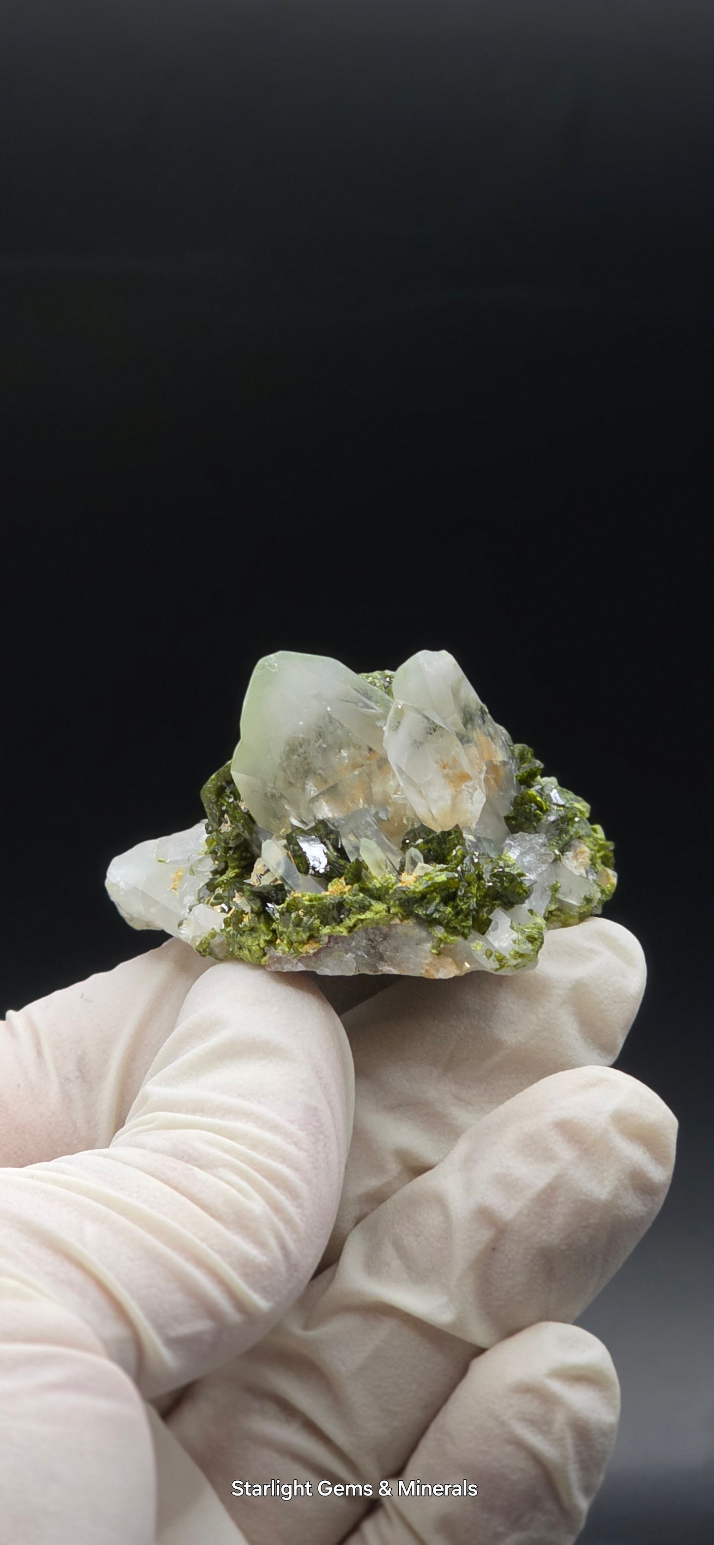Brazilian Super Seven Quartz on Epidote Matrix!
