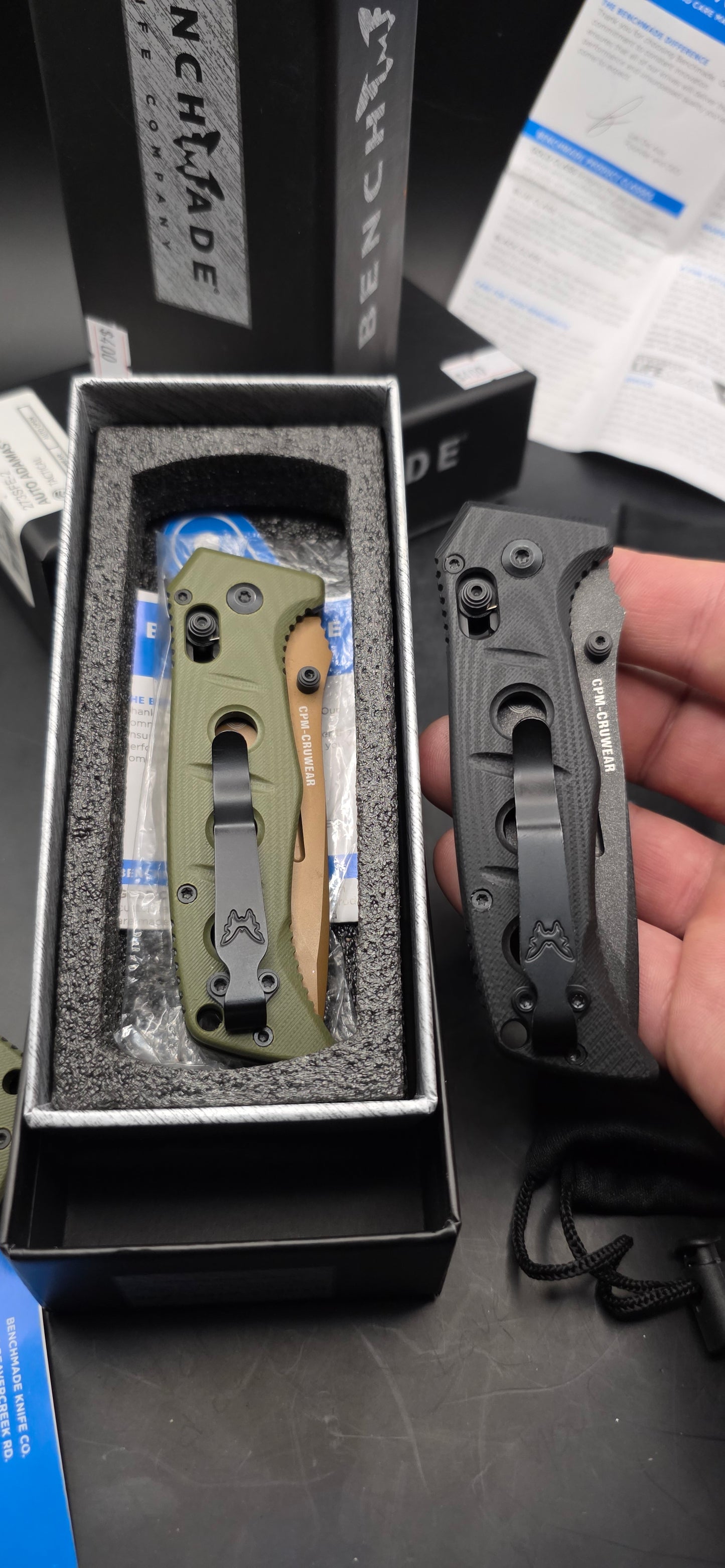 Benchmade 273SFE-2BK Auto Adamas Tactical Pocket Knife