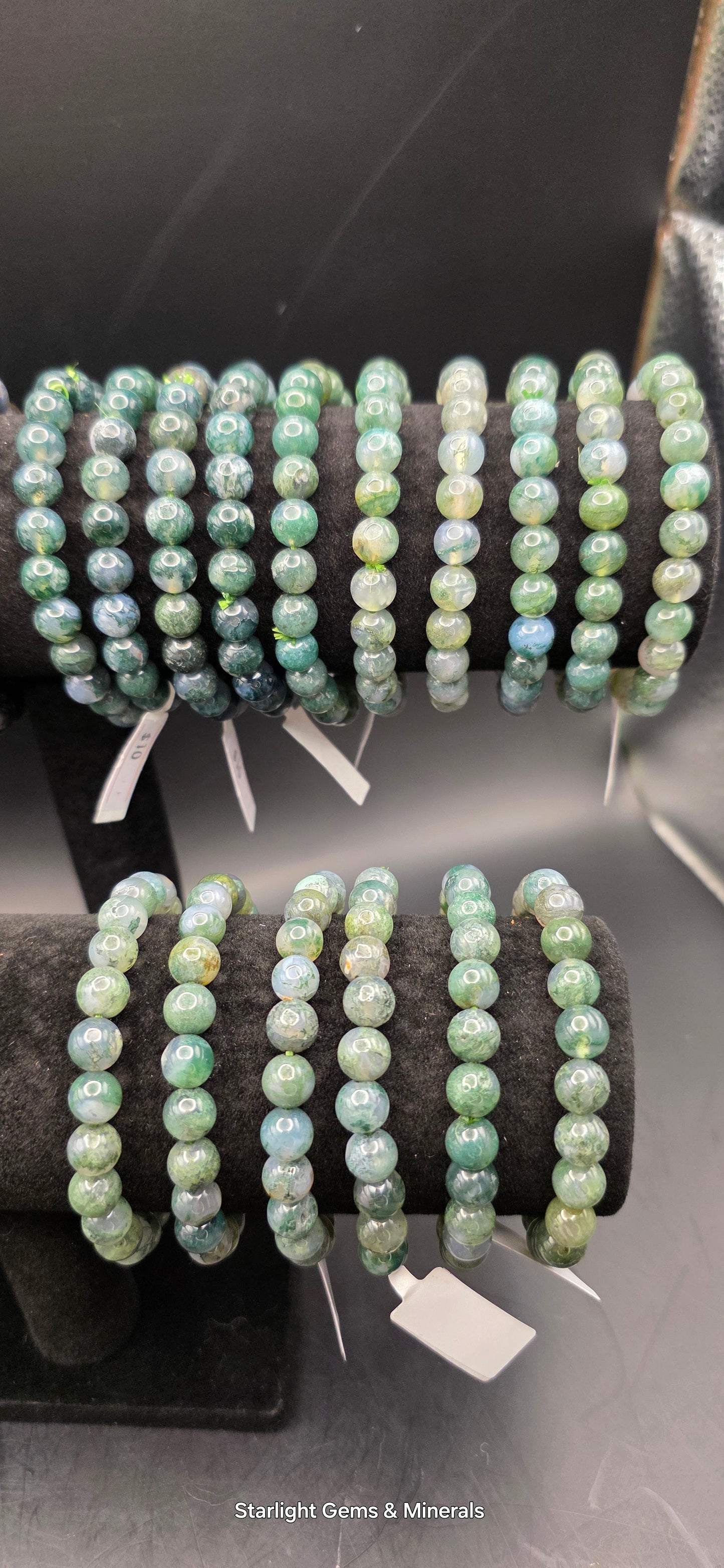 Moss Agate Bracelets