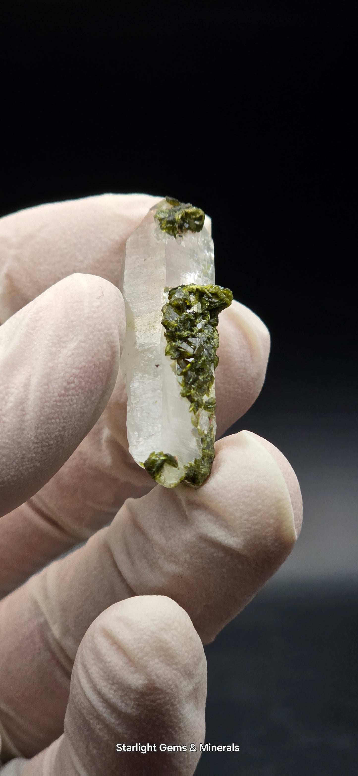 Brazilian S7 Key Quartz w/ Epidote!