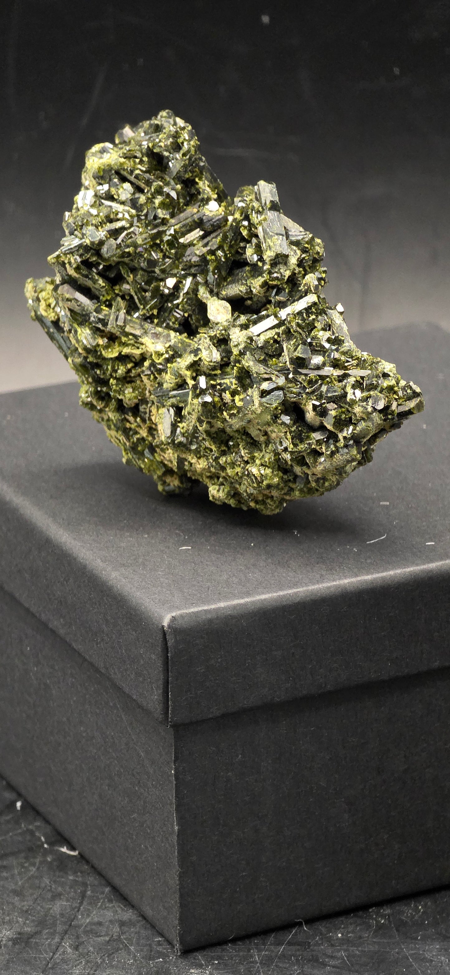 Green Tourmaline Matrix w/Epidote - Brazil *4