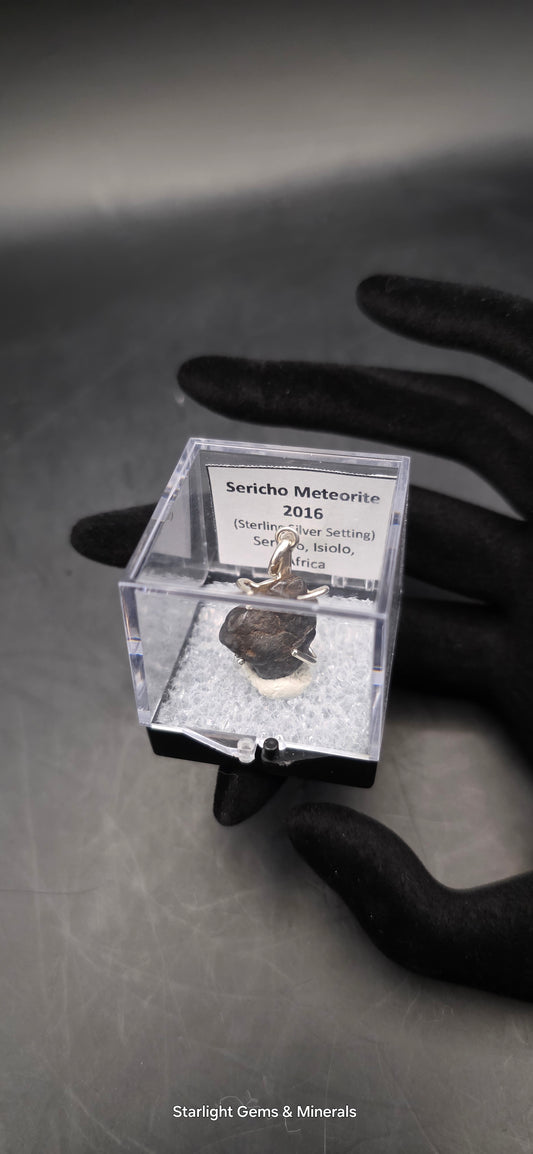 Sericho Meteorite in S-925 Pendant Setting. ( 2 of 2 )
