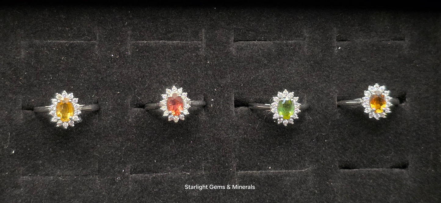 Beautiful Victorian Adj. S-925 Tourmaline Rings!