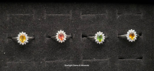 Beautiful Victorian Adj. S-925 Tourmaline Rings!