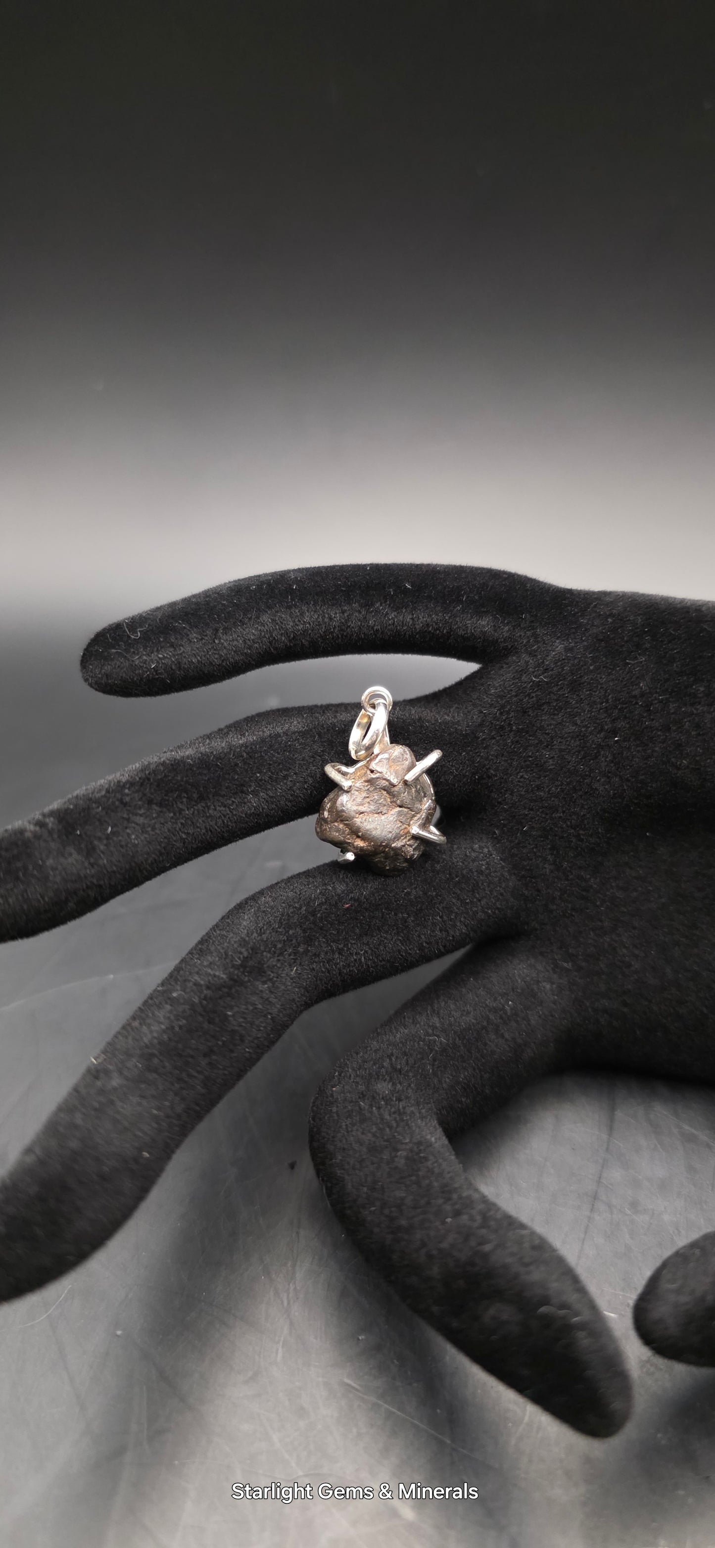 Sericho Meteorite in S-925 Pendant Setting. ( 2 of 2 )