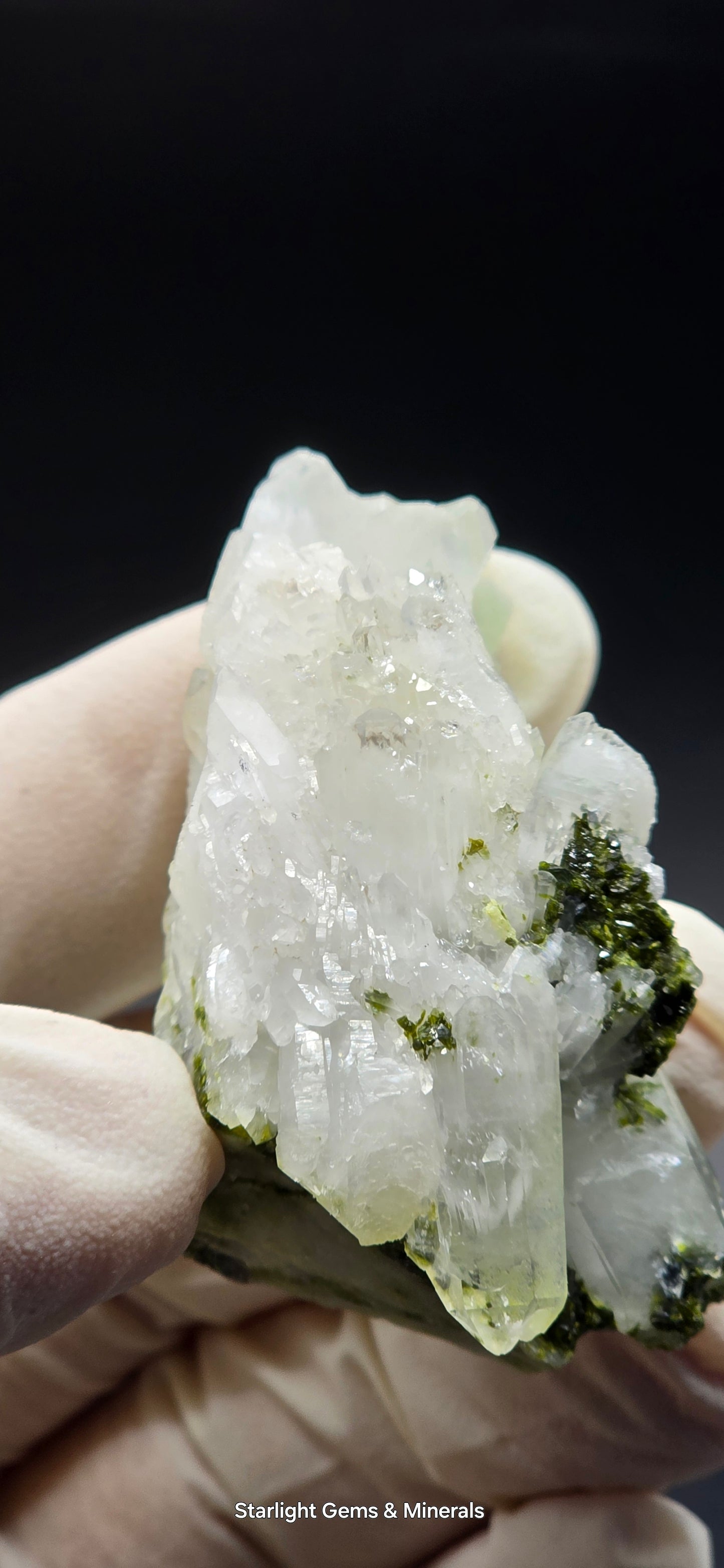 Brazilian Super Seven Coderite Quartz w/ Epidote on Matrix!