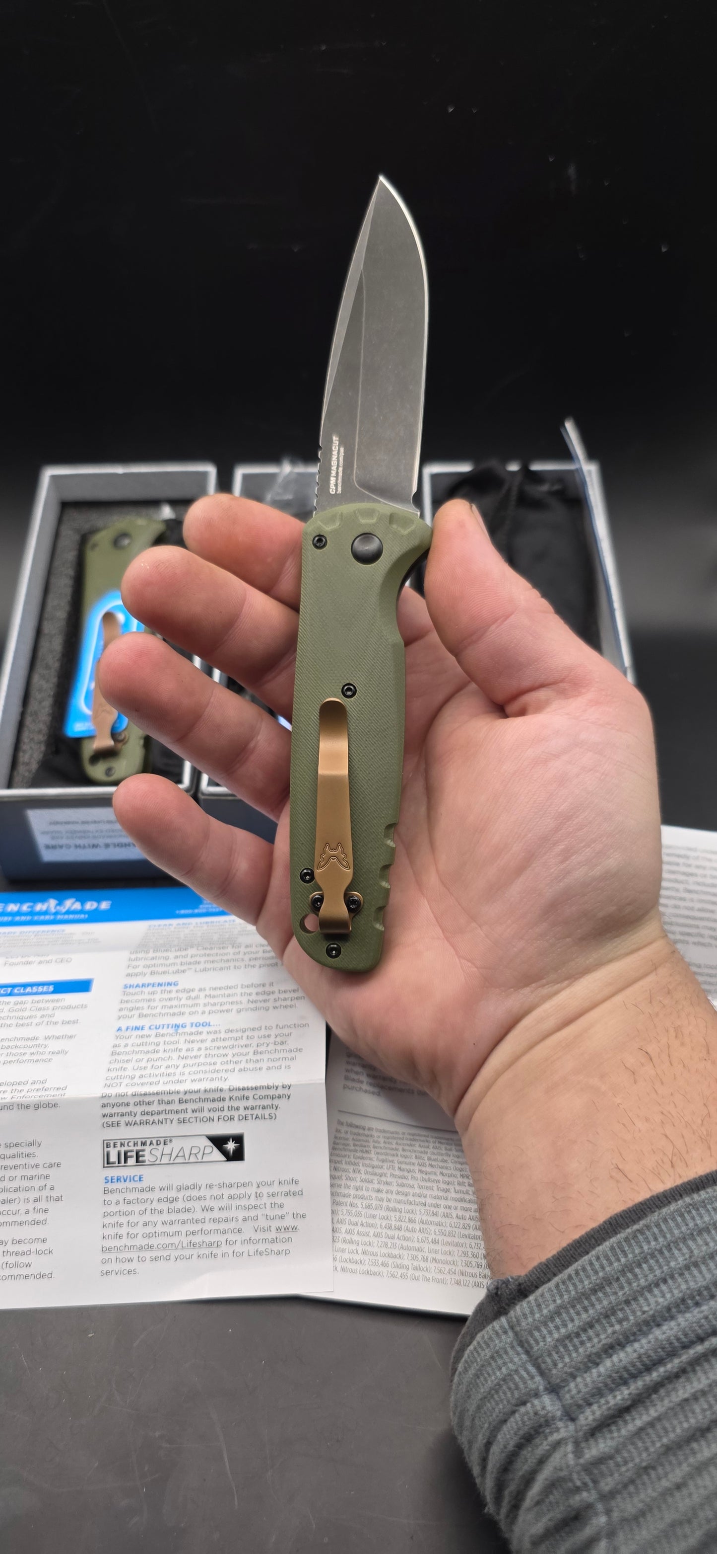 Benchmade 4300BK-CLA Automatic Forestry Pocket Knife