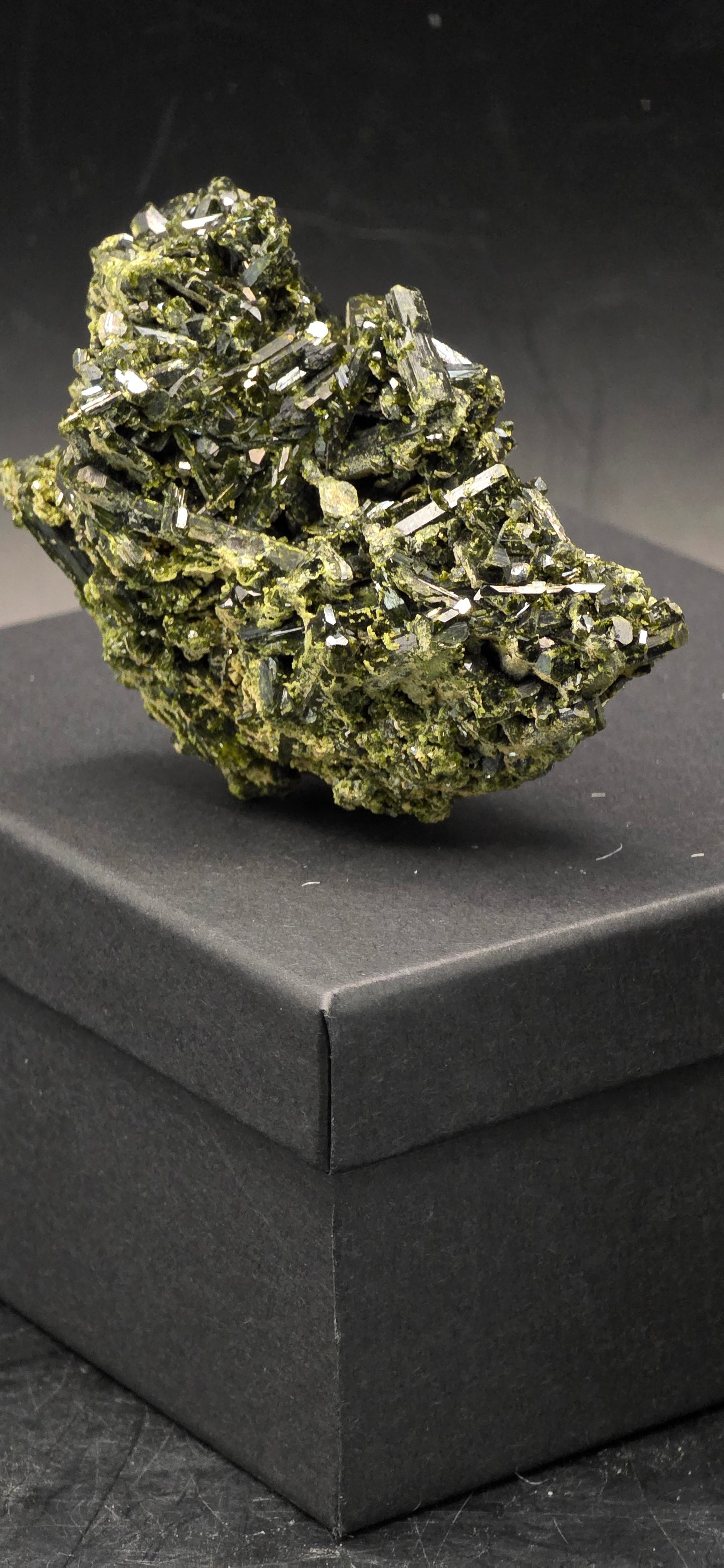 Green Tourmaline Matrix w/Epidote - Brazil *4