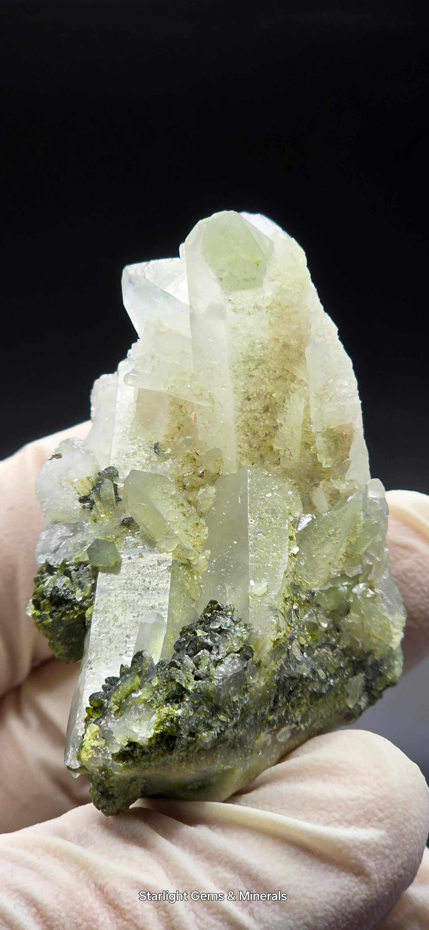 Brazilian Super Seven Coderite Quartz w/ Epidote on Matrix!