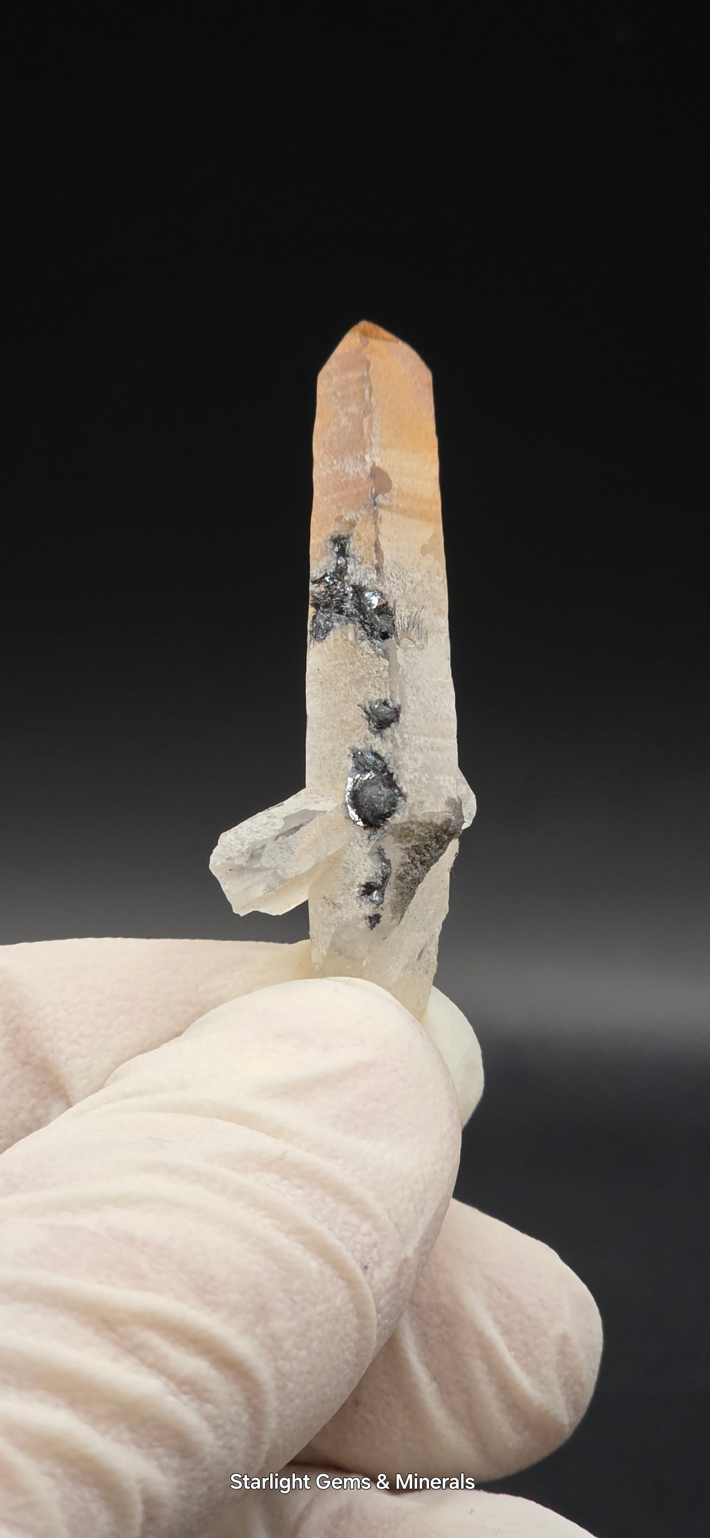 Orange Shangaan Quartz w/ Hematite Inclusions Zimbabwe