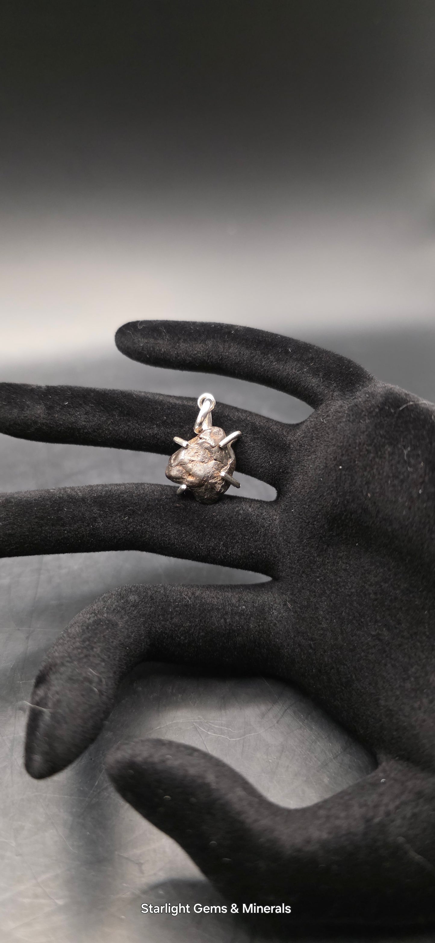 Sericho Meteorite in S-925 Pendant Setting. ( 2 of 2 )