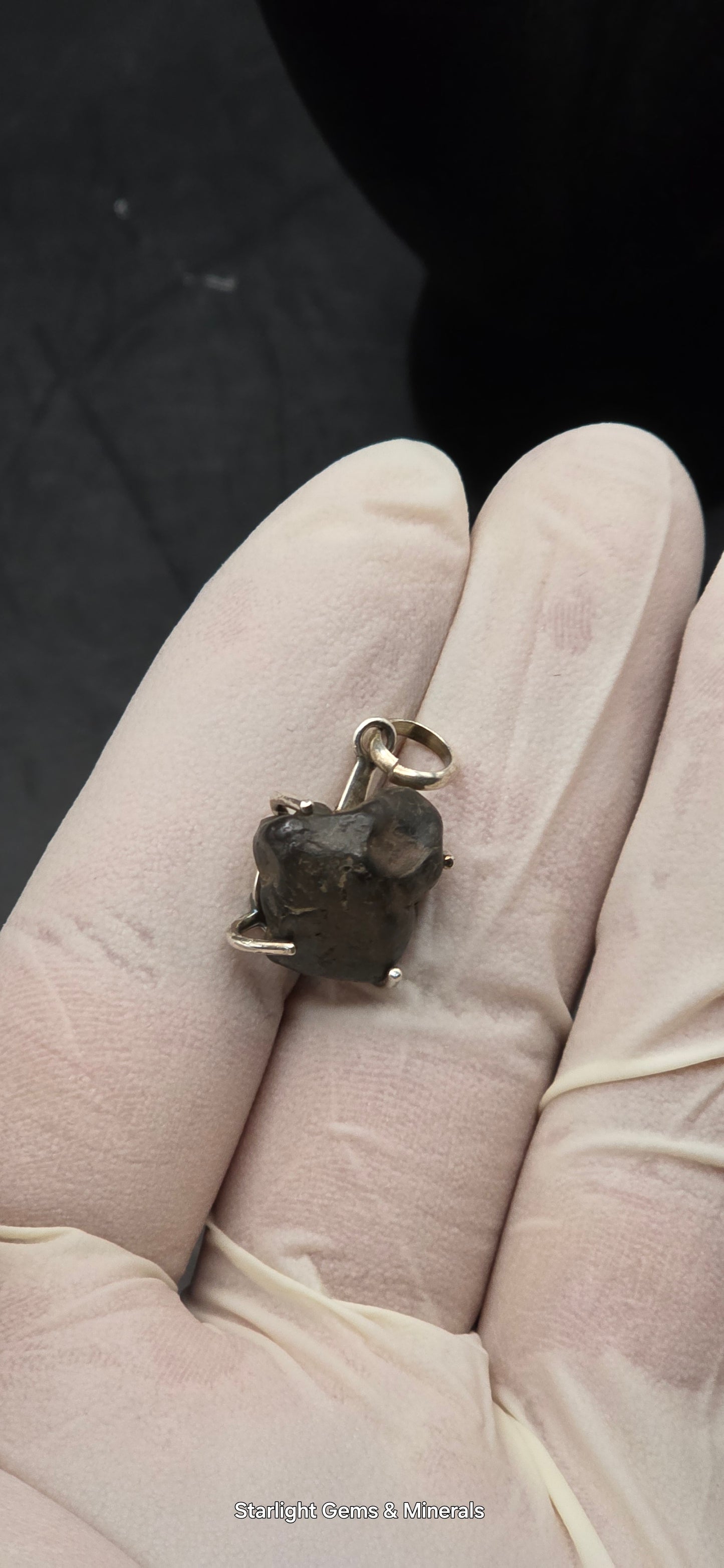 Sericho Meteorite in S-925 Pendant Setting. ( 1 of 2 )