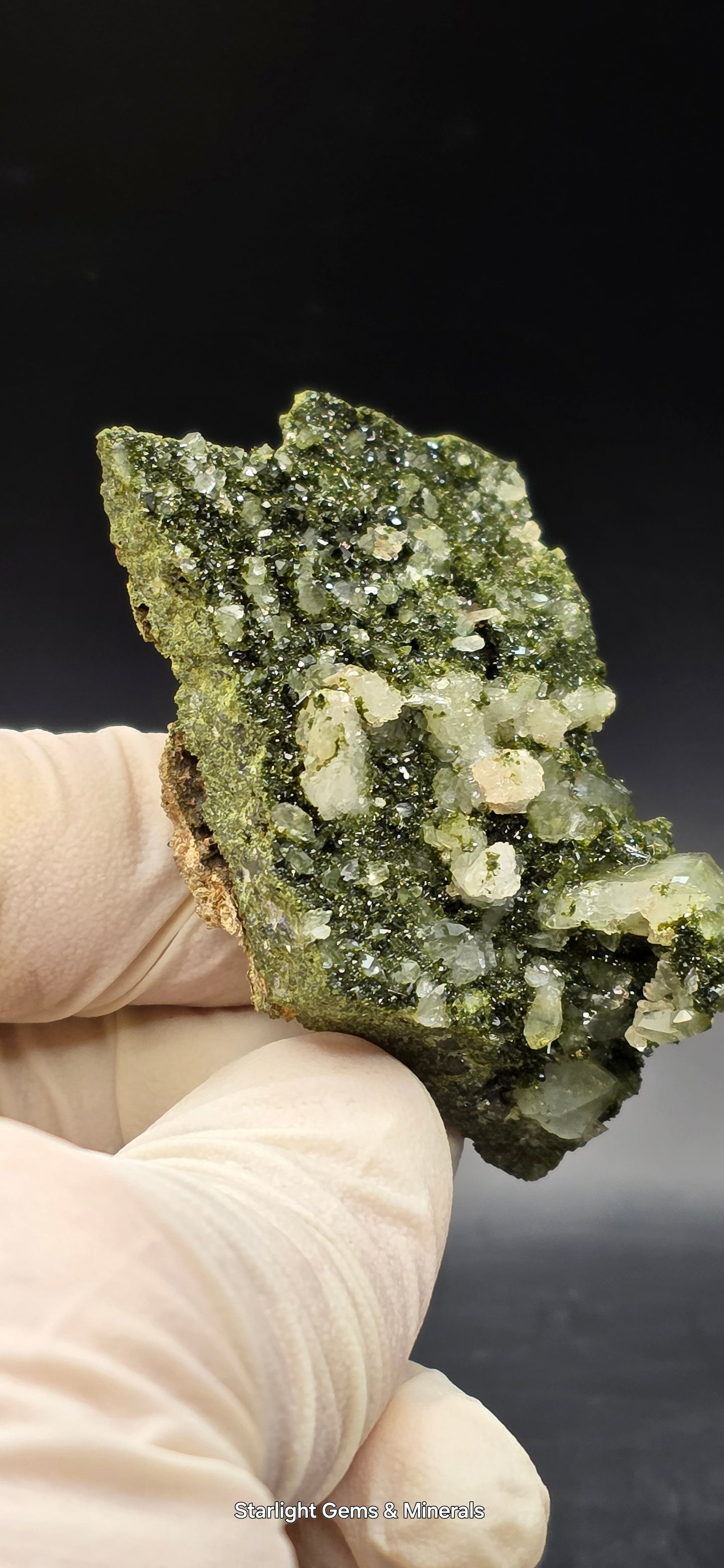 Breathtaking Coderite Quartz on Epidote Matrix!