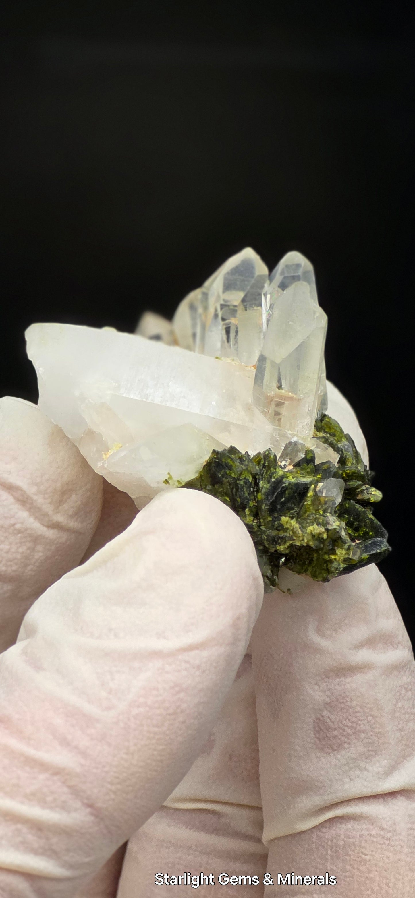 Brazilian S7 Quartz & Epidote Bloom, w/ Sprites!