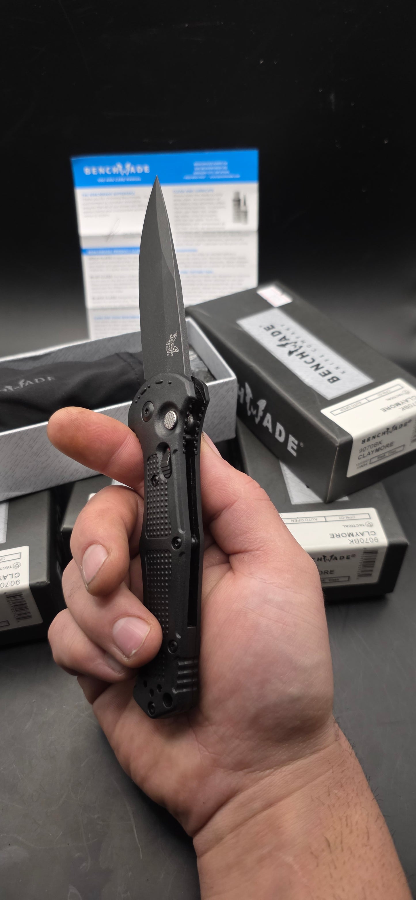 Benchmade 9070BK Claymore Automatic Pocket Knife