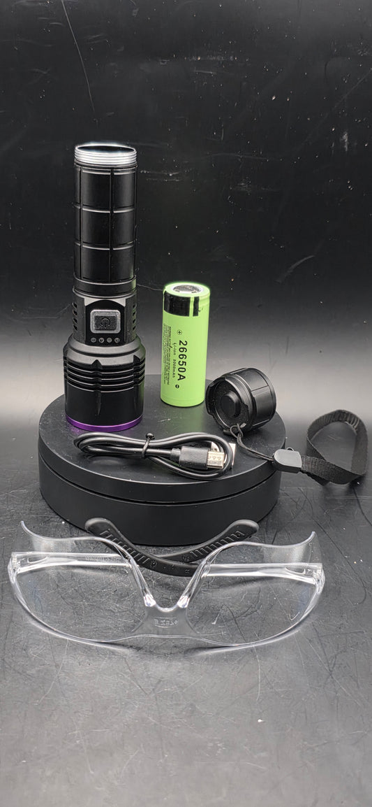 80 Watt ⚠️ 365NM Shortwave Flashlight Beast Output!