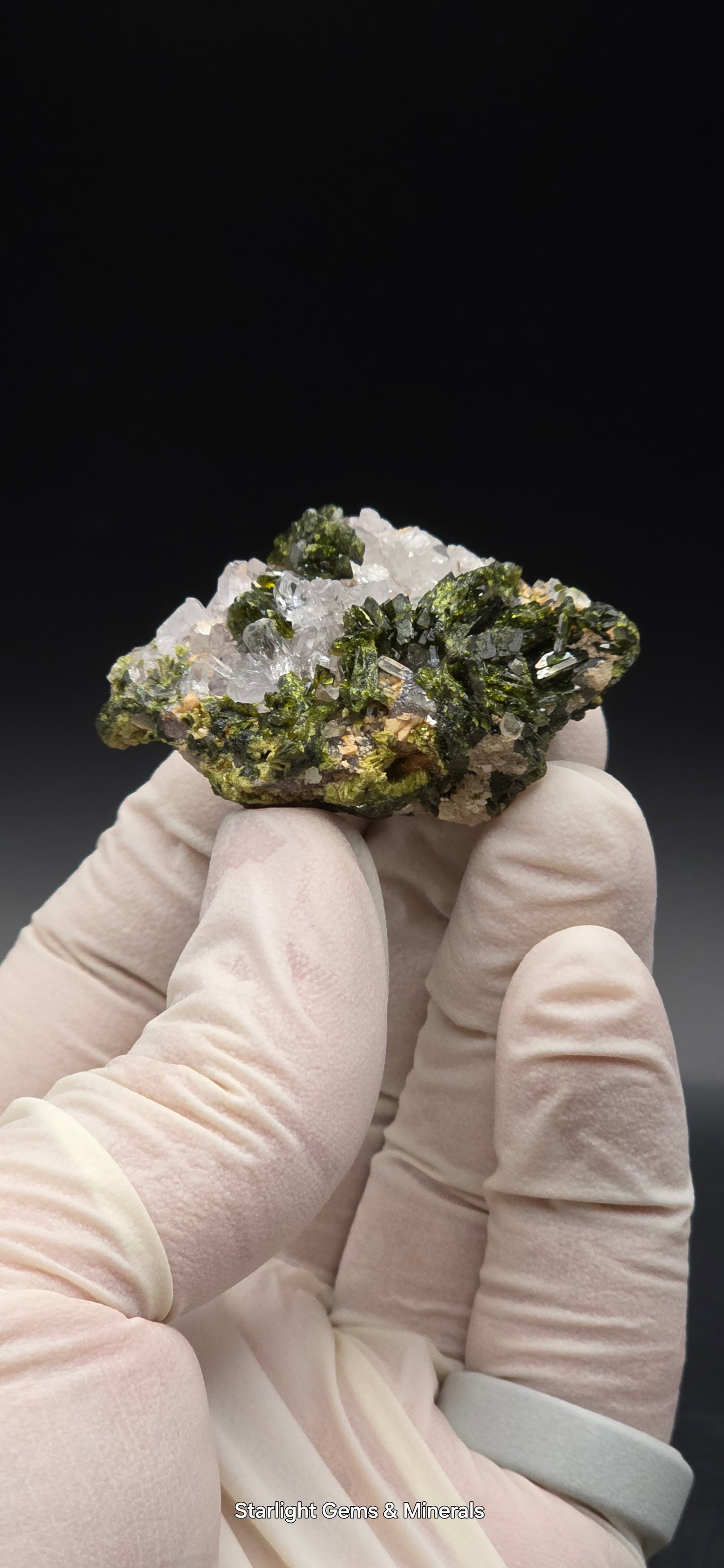 Brazilian Super Seven Quartz w/ Stunning Epidote Blades!