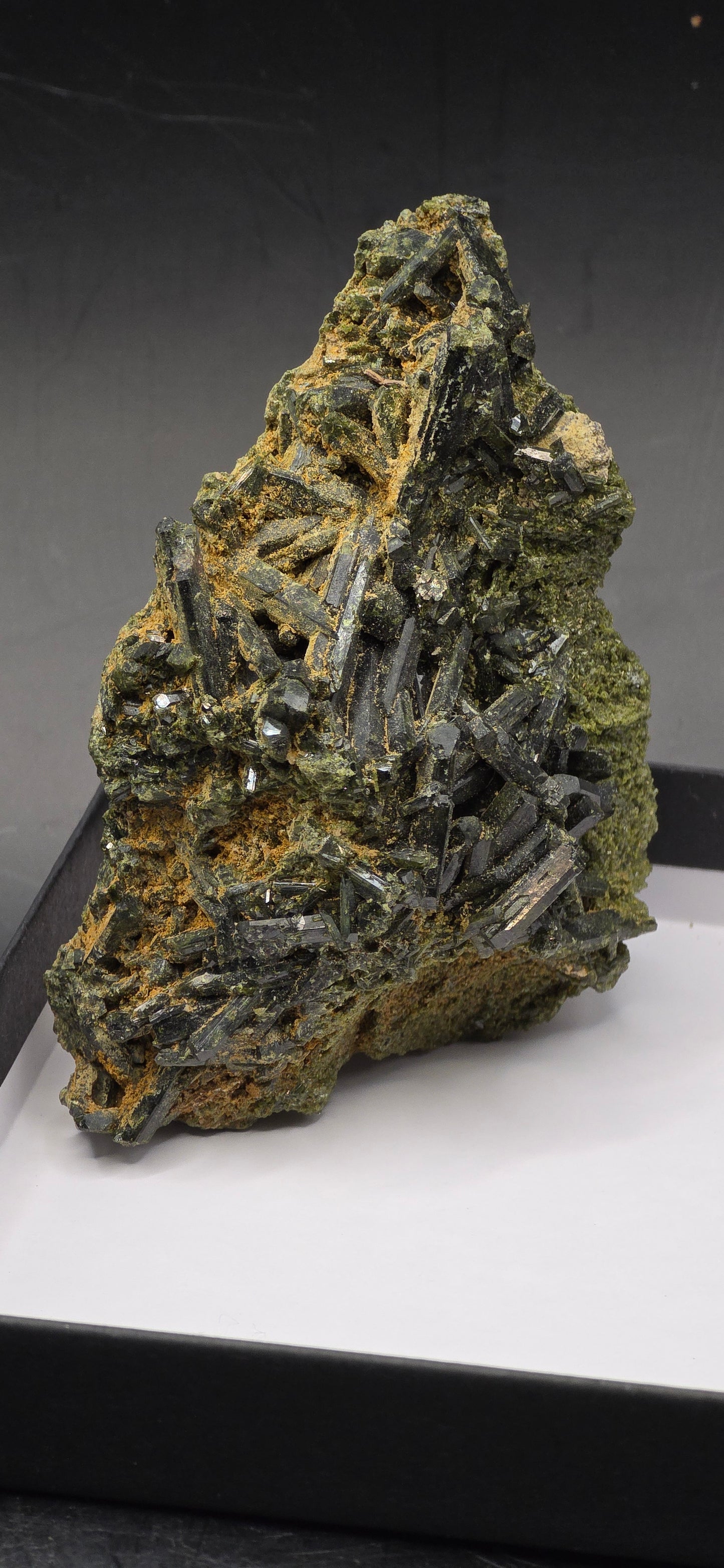Green Tourmaline Matrix w/Epidote - Brazil *1