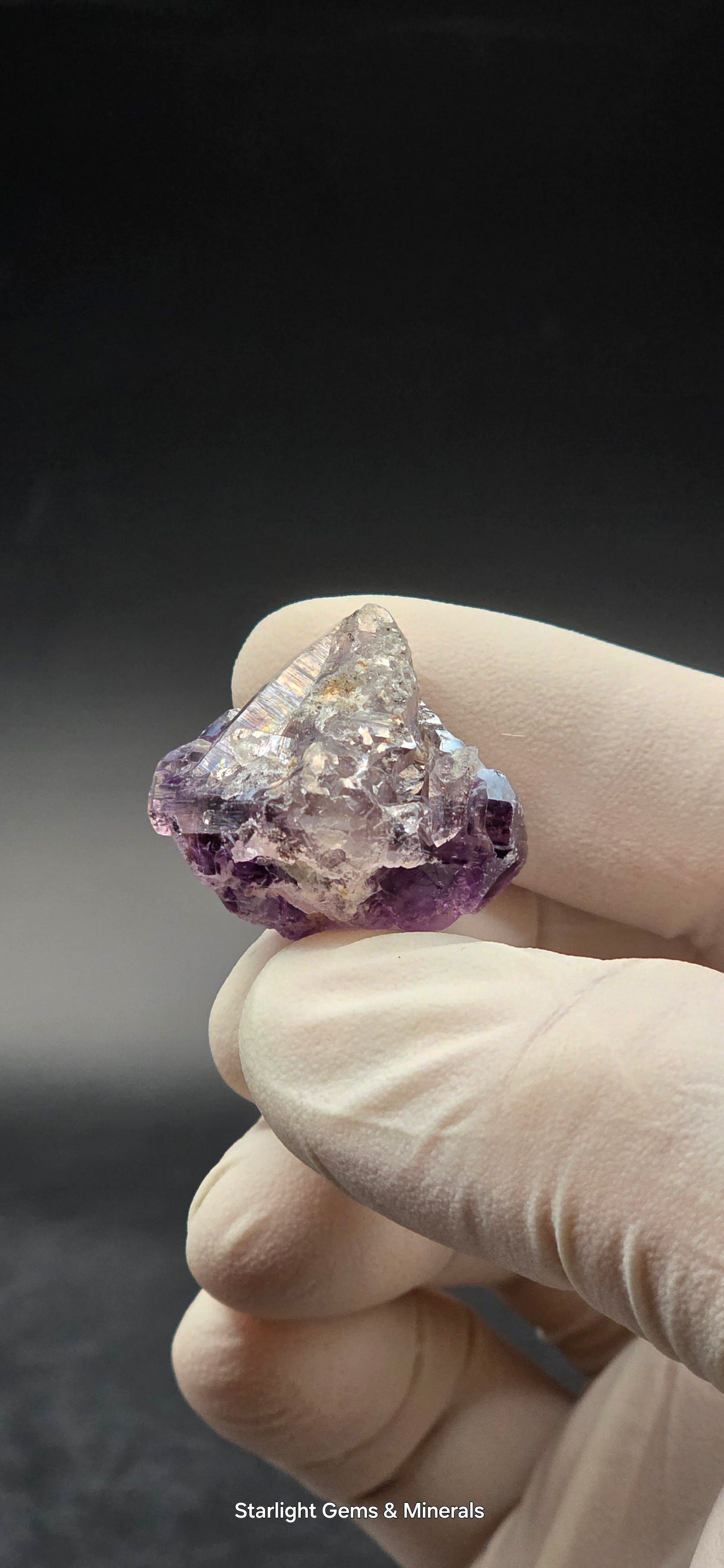 DT Prism Quartz on Shangaan Enhydro Phantom Amethyst Zimbabwe