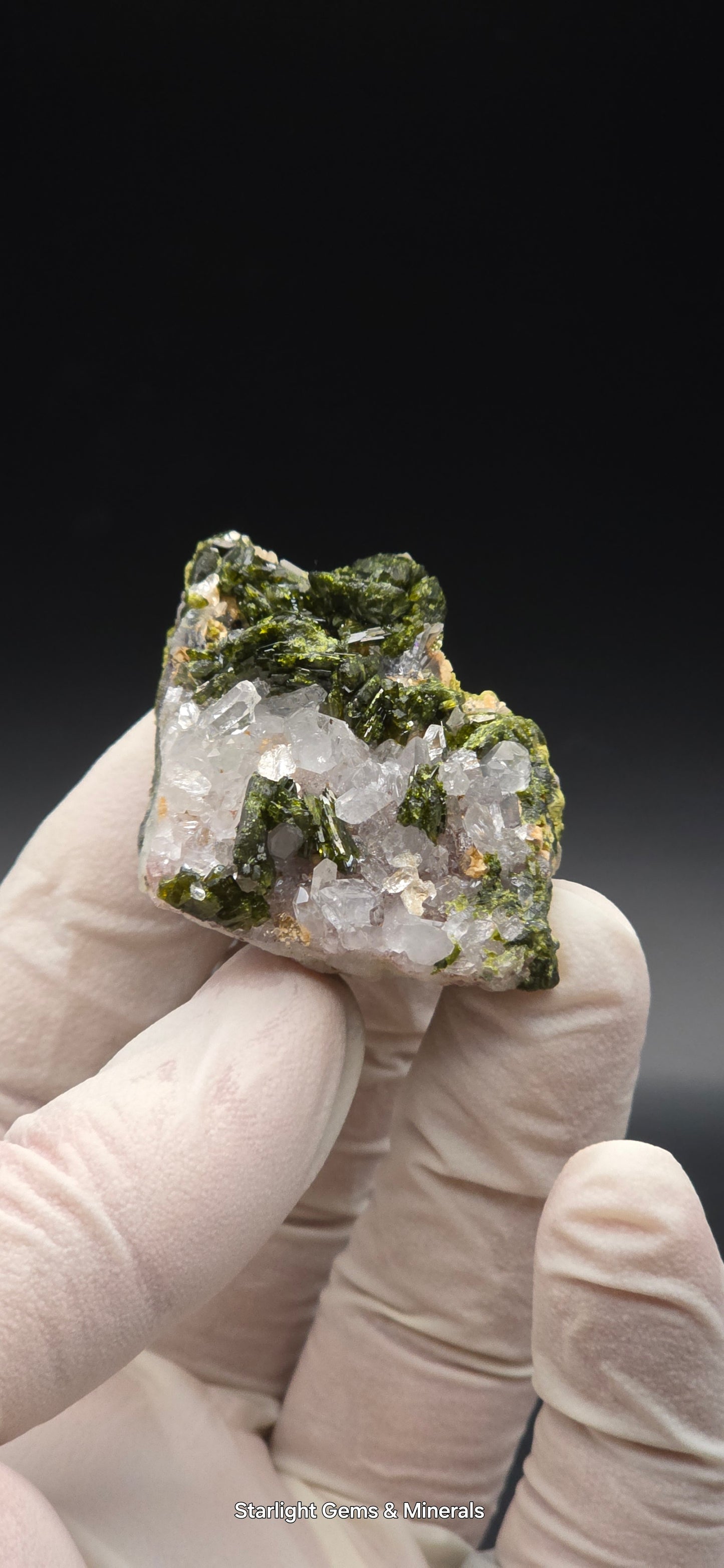 Brazilian Super Seven Quartz w/ Stunning Epidote Blades!