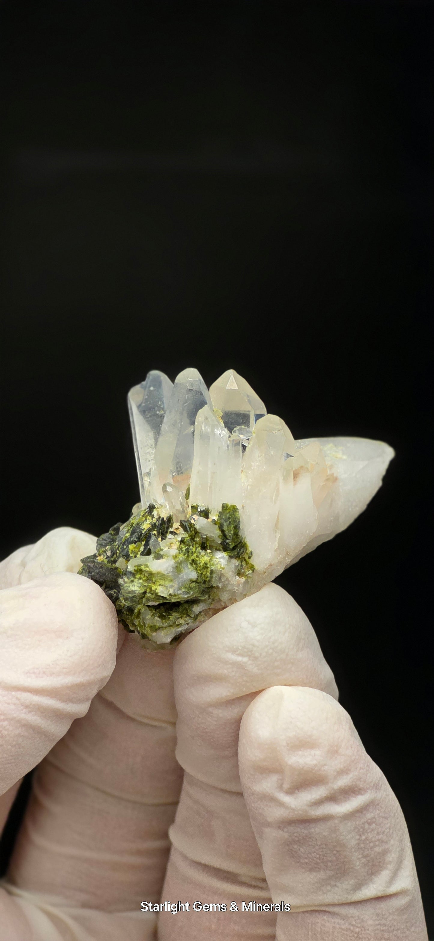 Brazilian S7 Quartz & Epidote Bloom, w/ Sprites!