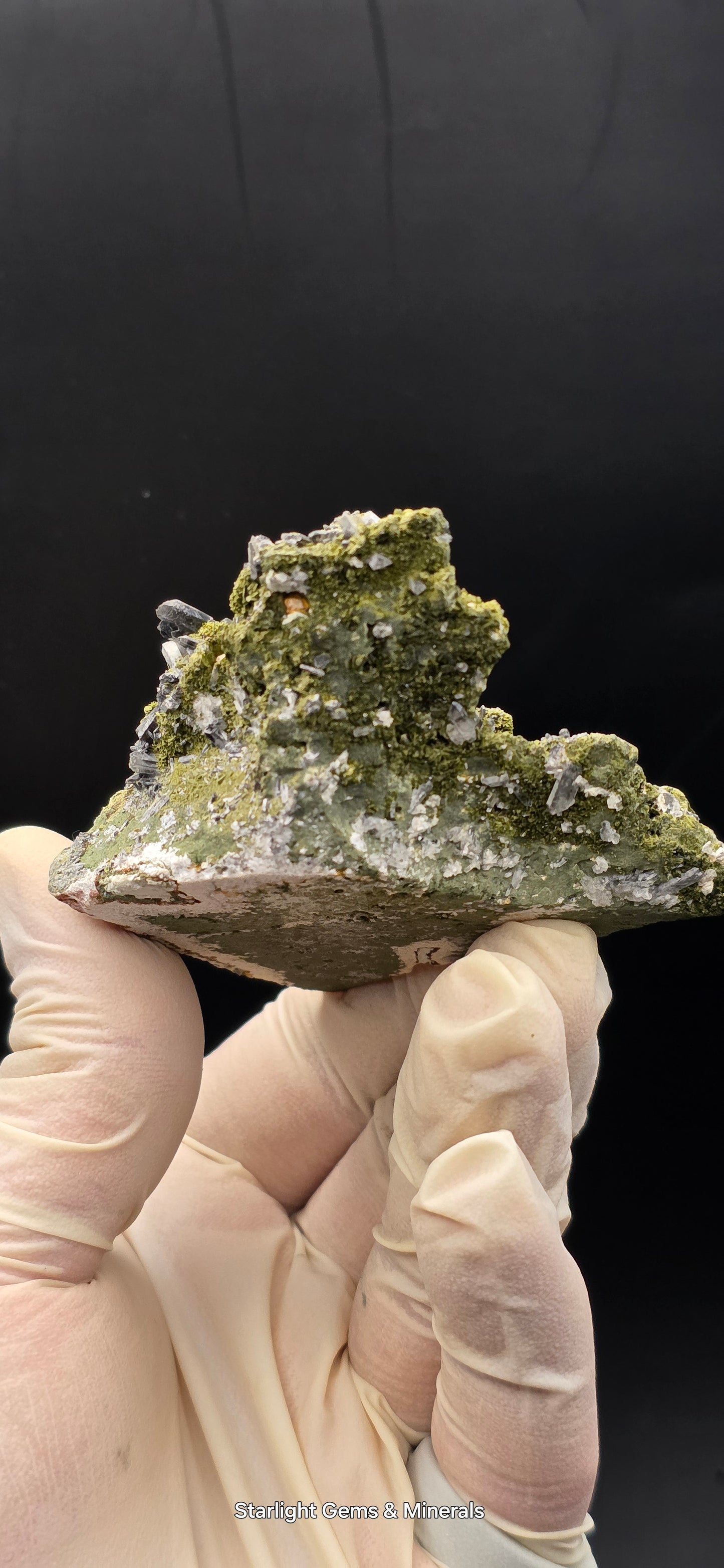 Epidote and Chlorite Included Brazilian Super Seven Quartz Matrix Forest!