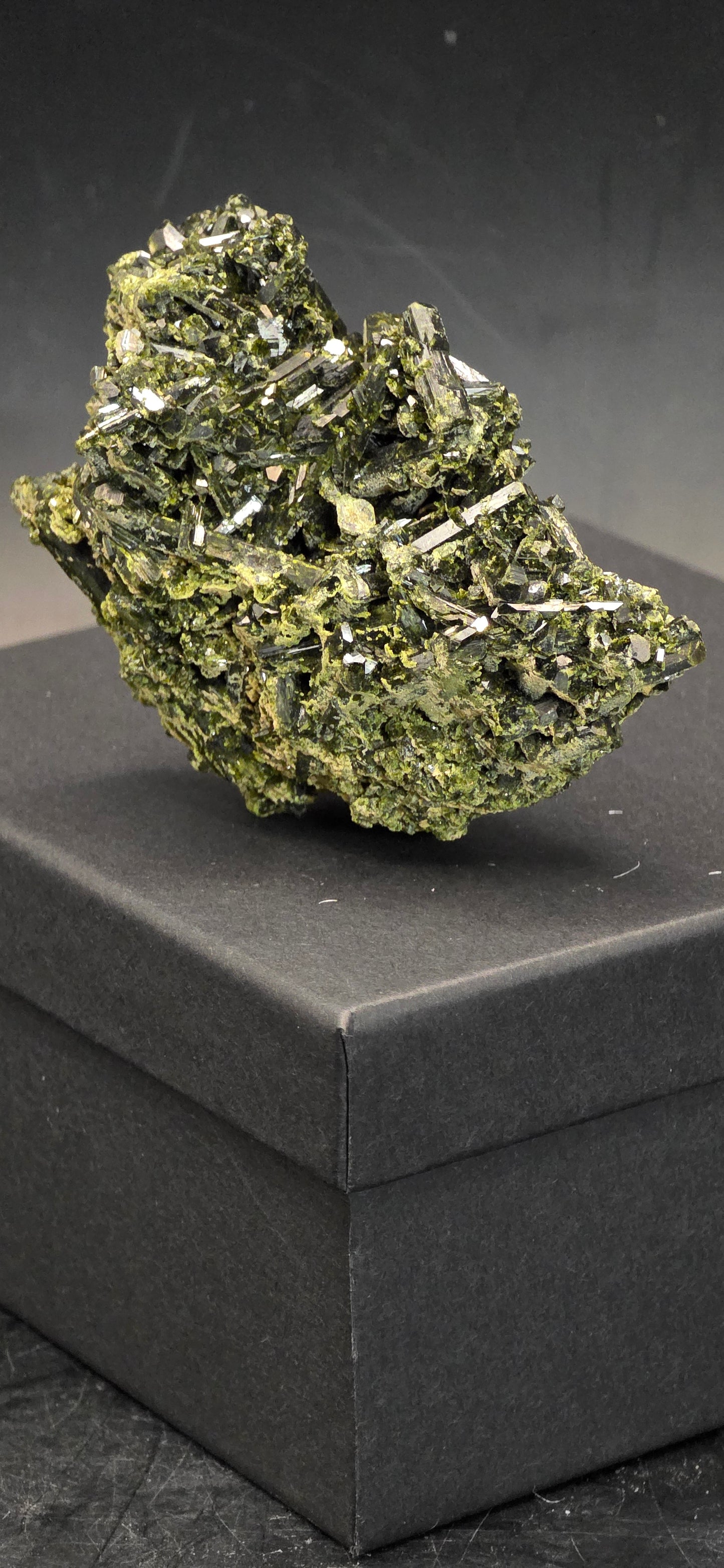 Green Tourmaline Matrix w/Epidote - Brazil *4