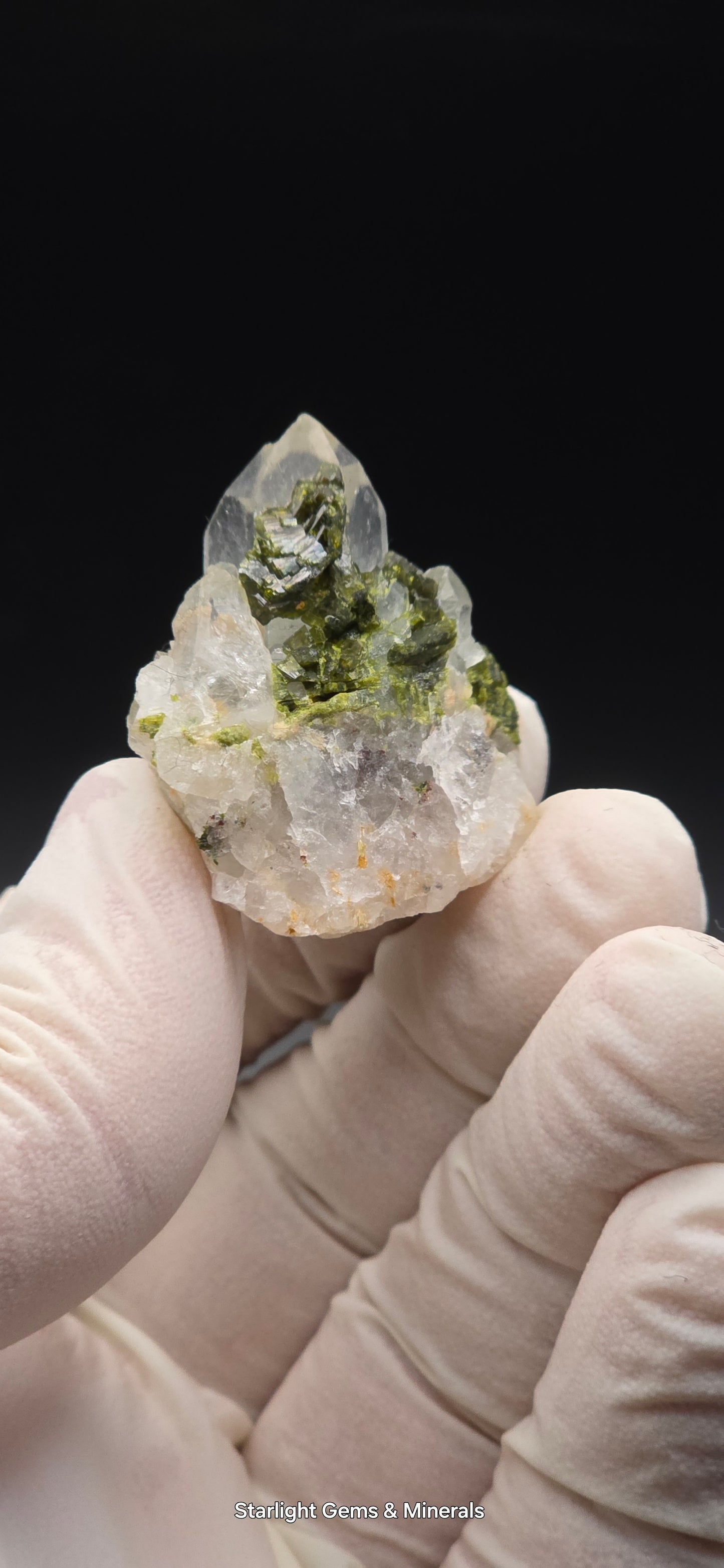 Brazilian Super Seven Quartz Matrix w/ Epidote!