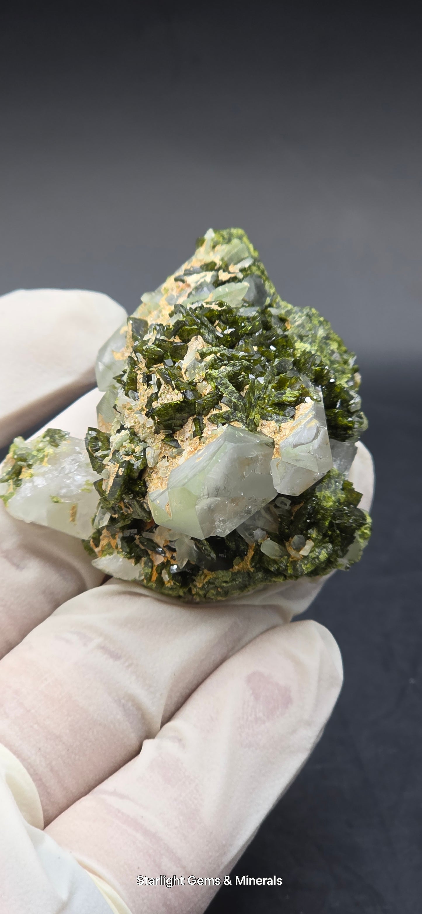 Brazilian Super Seven Quartz on Epidote Matrix!