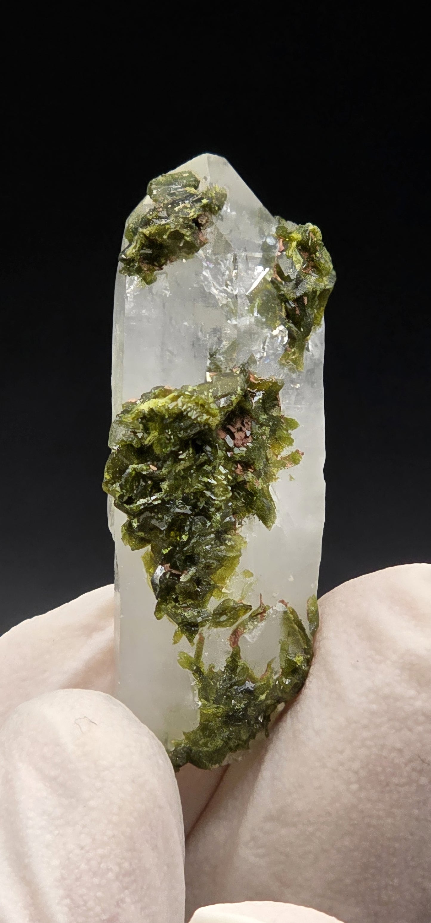 Brazilian S7 Key Quartz w/ Epidote!