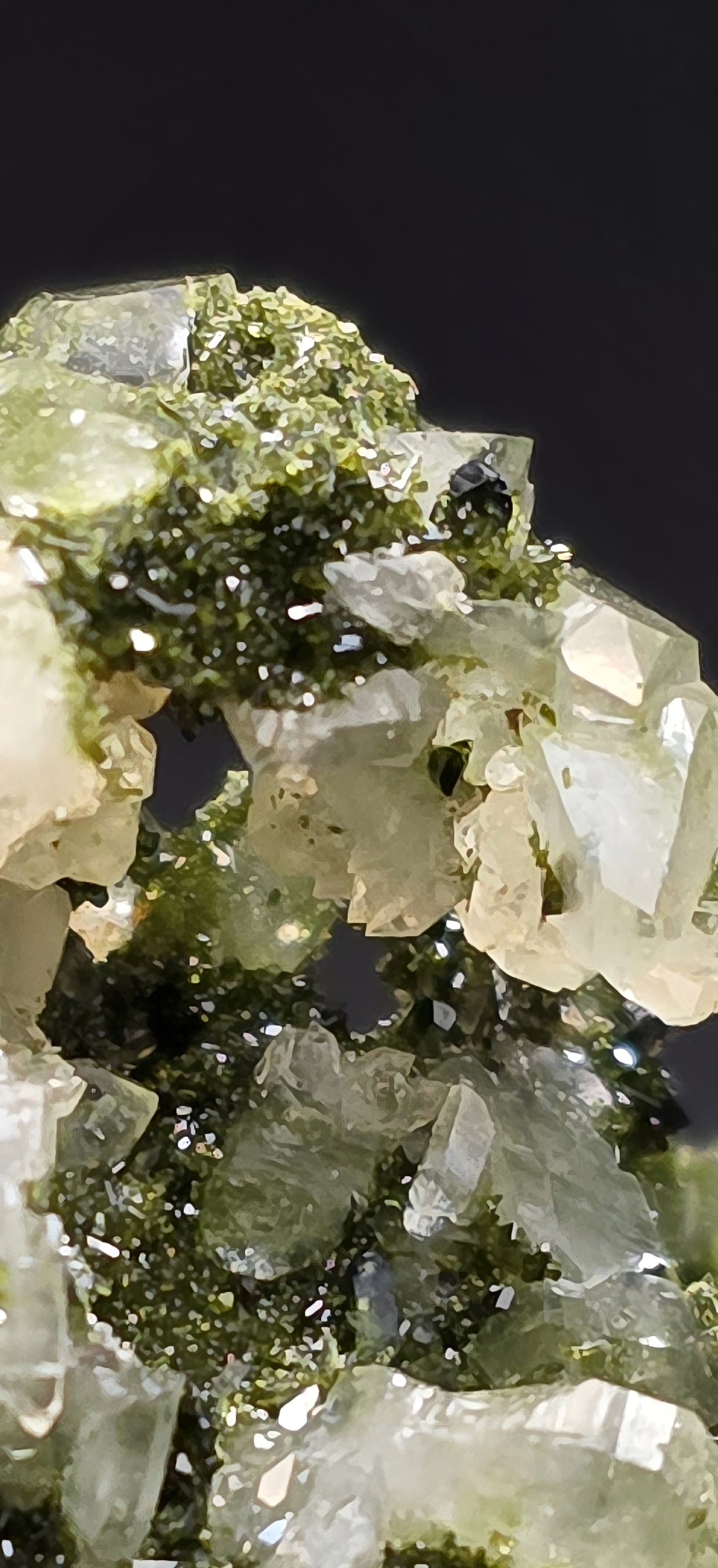 Breathtaking Coderite Quartz on Epidote Matrix!