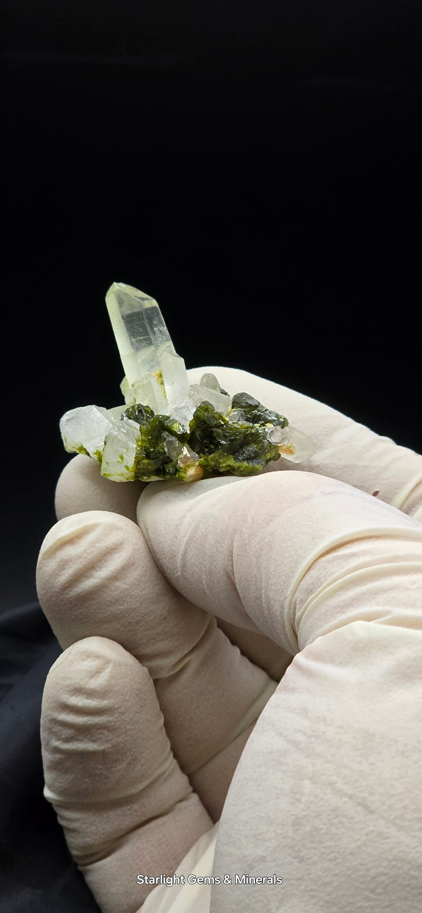 Brazilian Super Seven Quartz on Epidote Matrix!