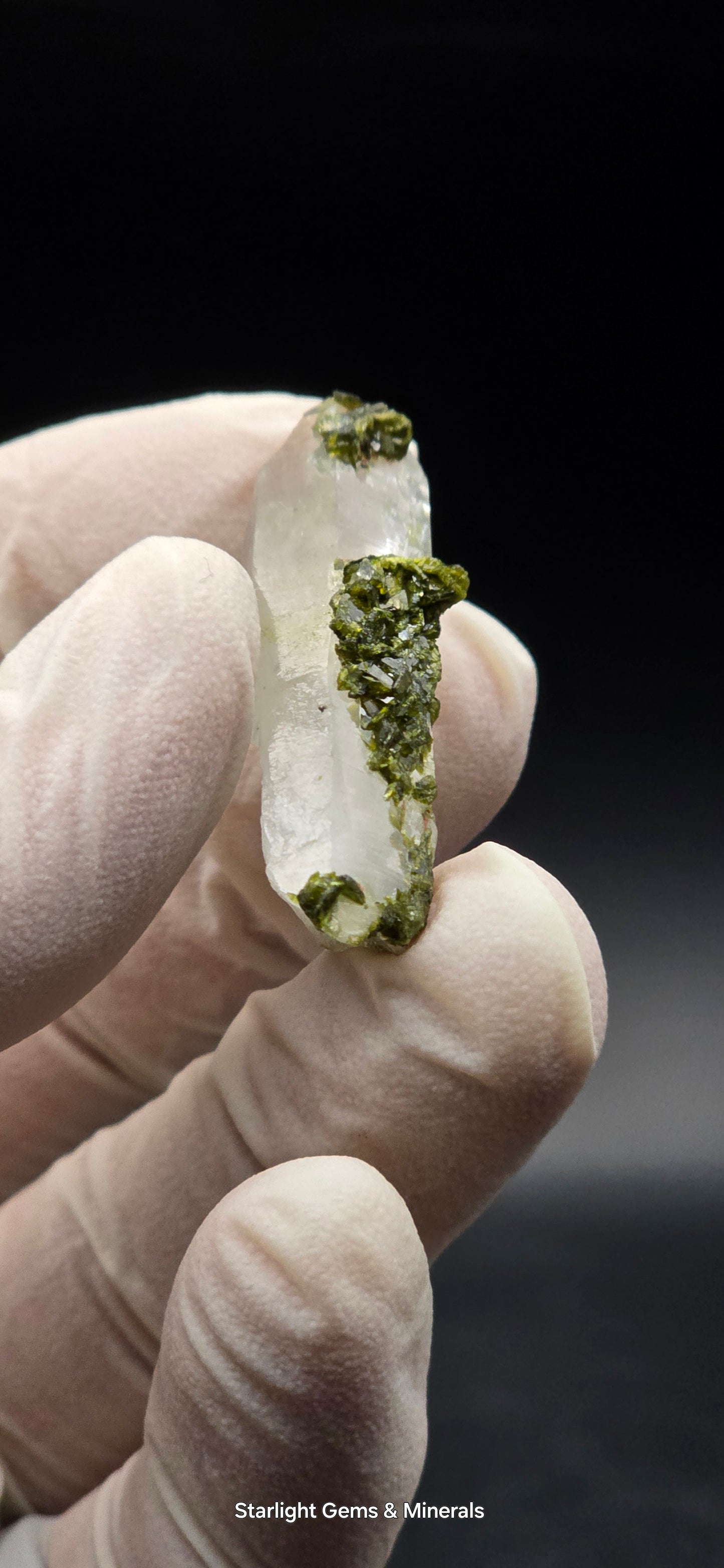 Brazilian S7 Key Quartz w/ Epidote!