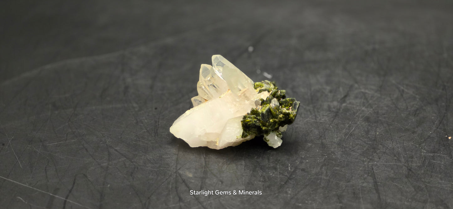 Brazilian S7 Quartz & Epidote Bloom, w/ Sprites!