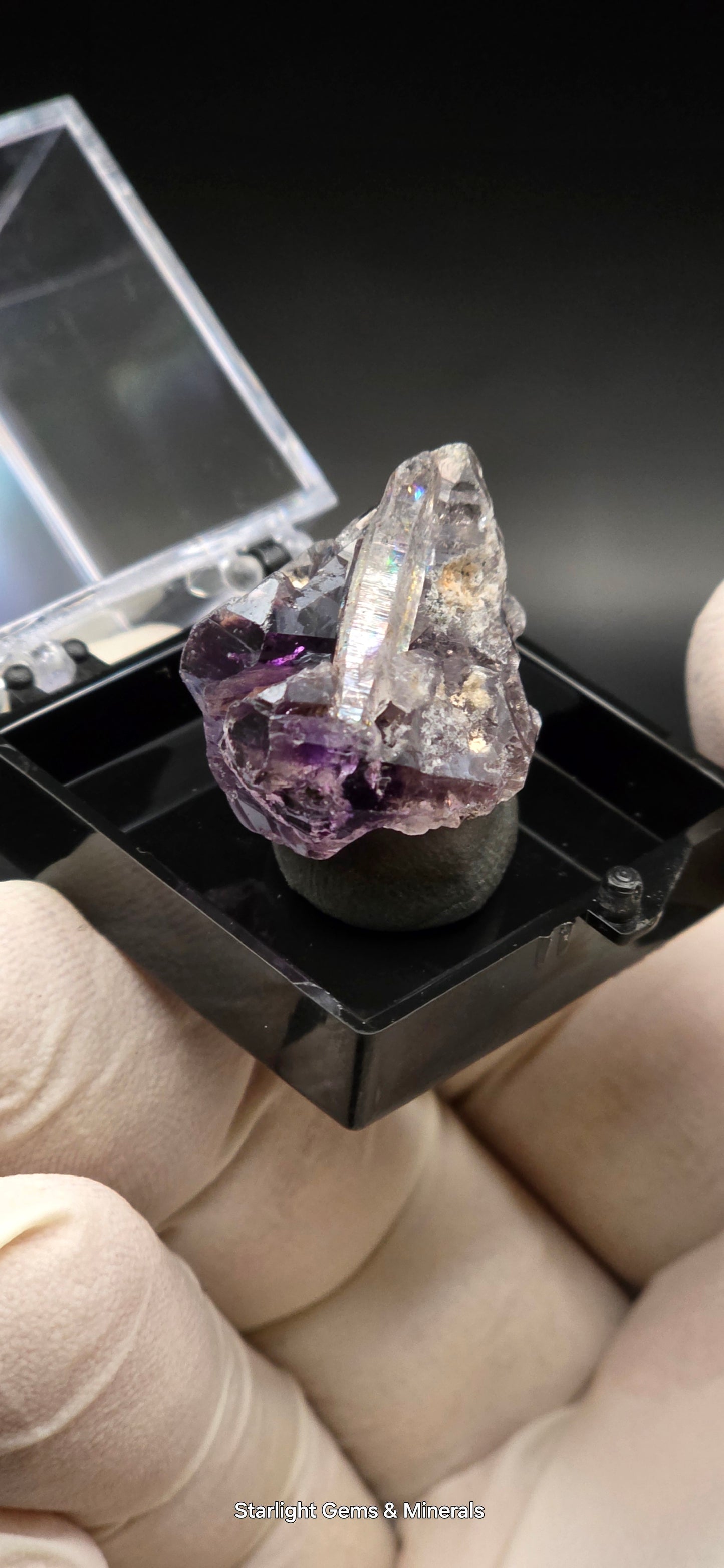DT Prism Quartz on Shangaan Enhydro Phantom Amethyst Zimbabwe