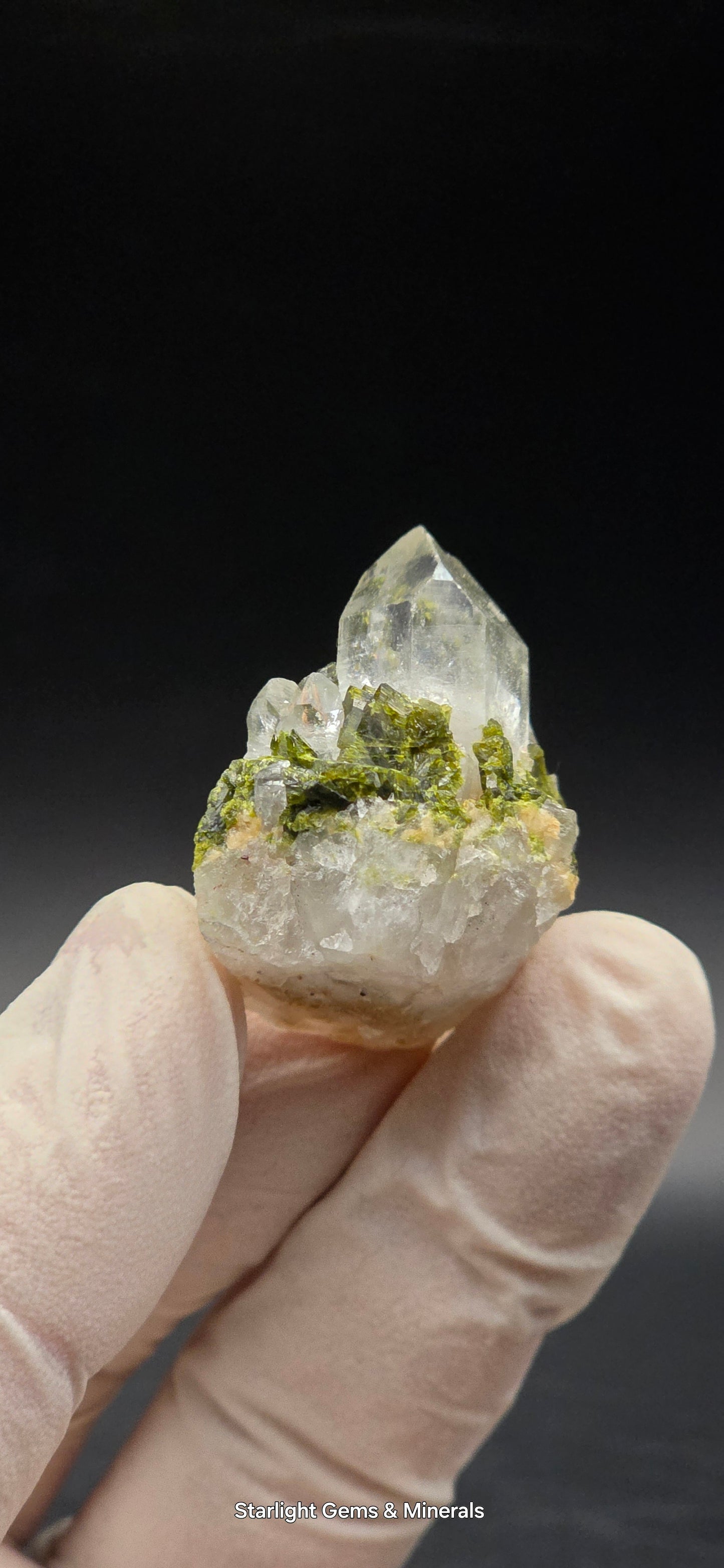 Brazilian Super Seven Quartz Matrix w/ Epidote!