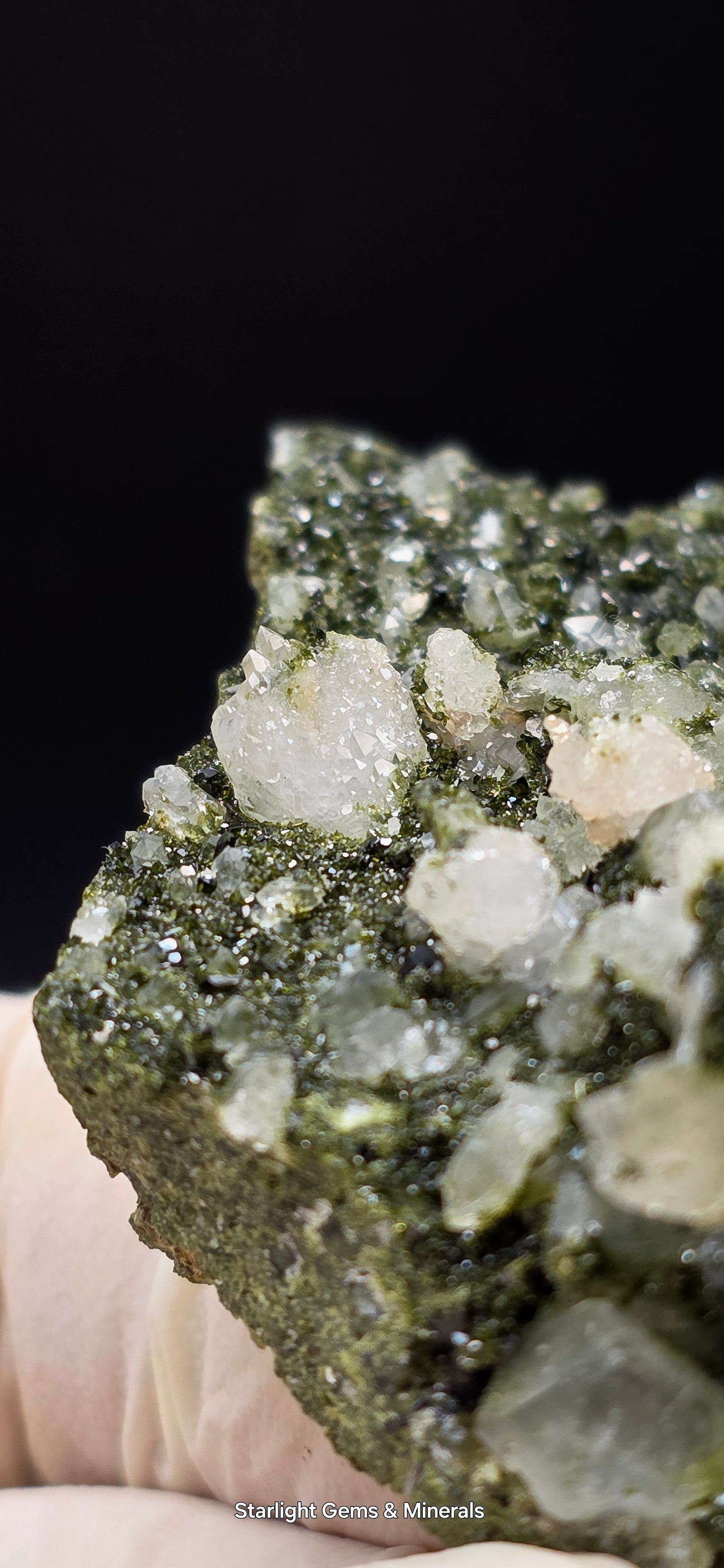 Breathtaking Coderite Quartz on Epidote Matrix!