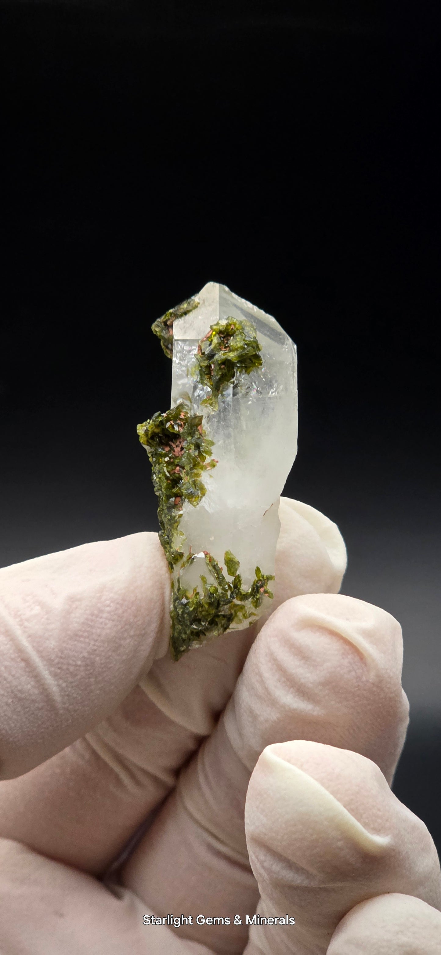 Brazilian S7 Key Quartz w/ Epidote!