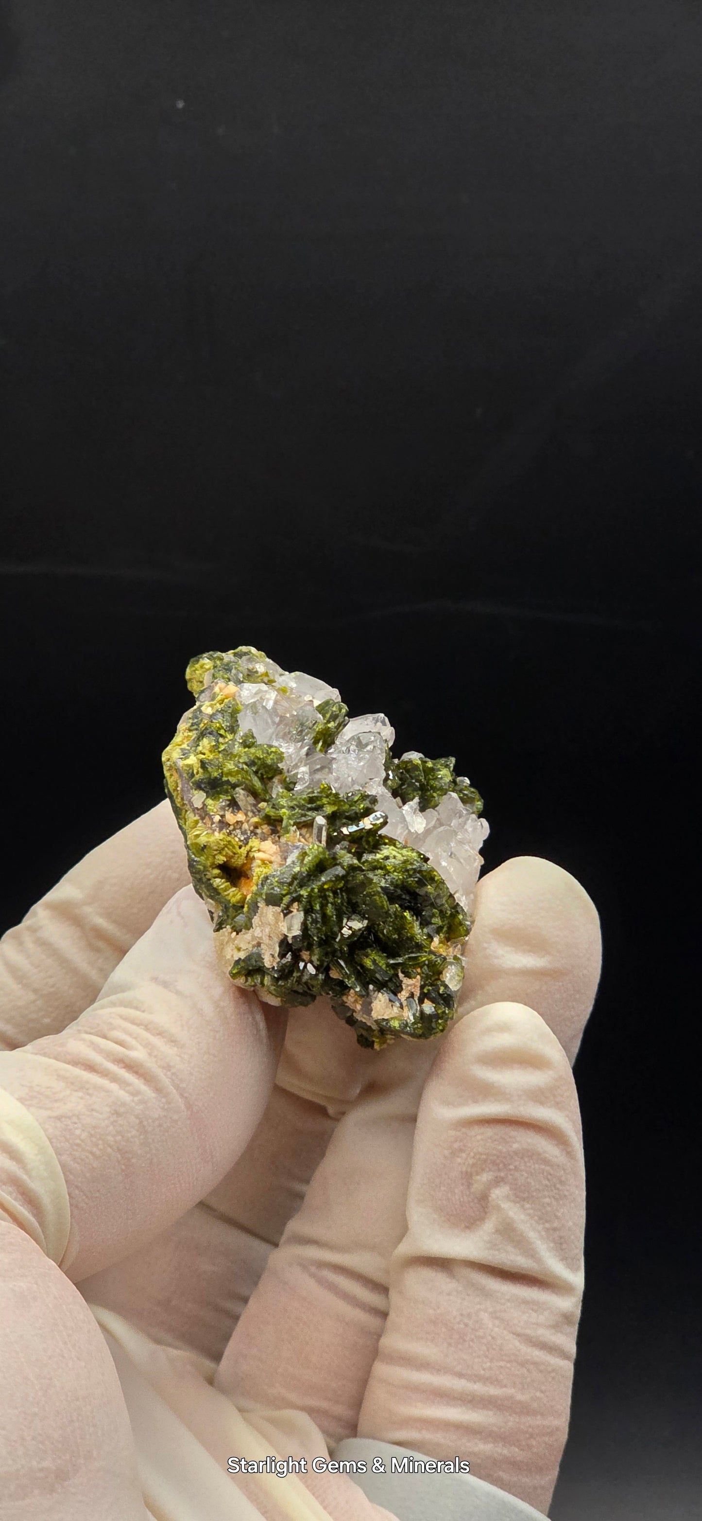 Brazilian Super Seven Quartz w/ Stunning Epidote Blades!