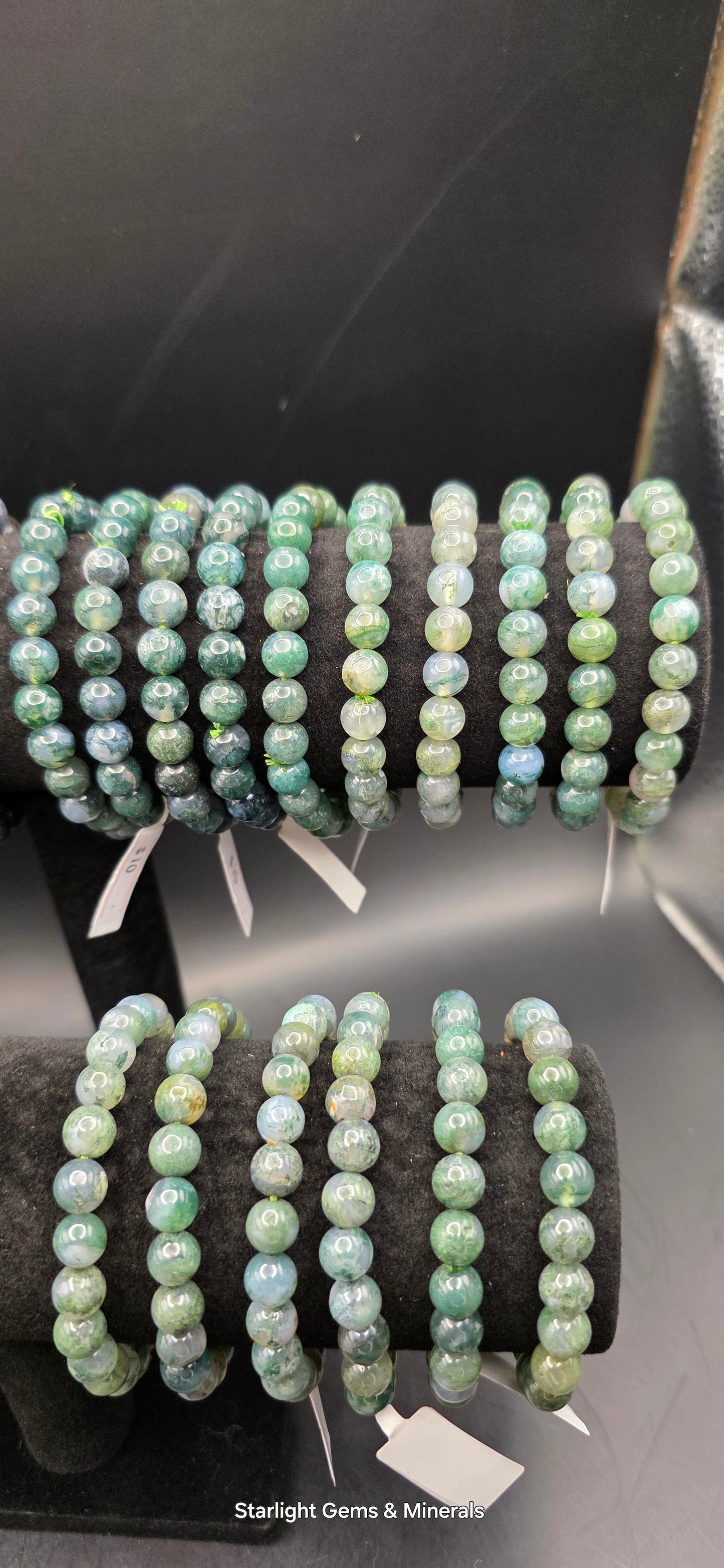 Moss Agate Bracelets