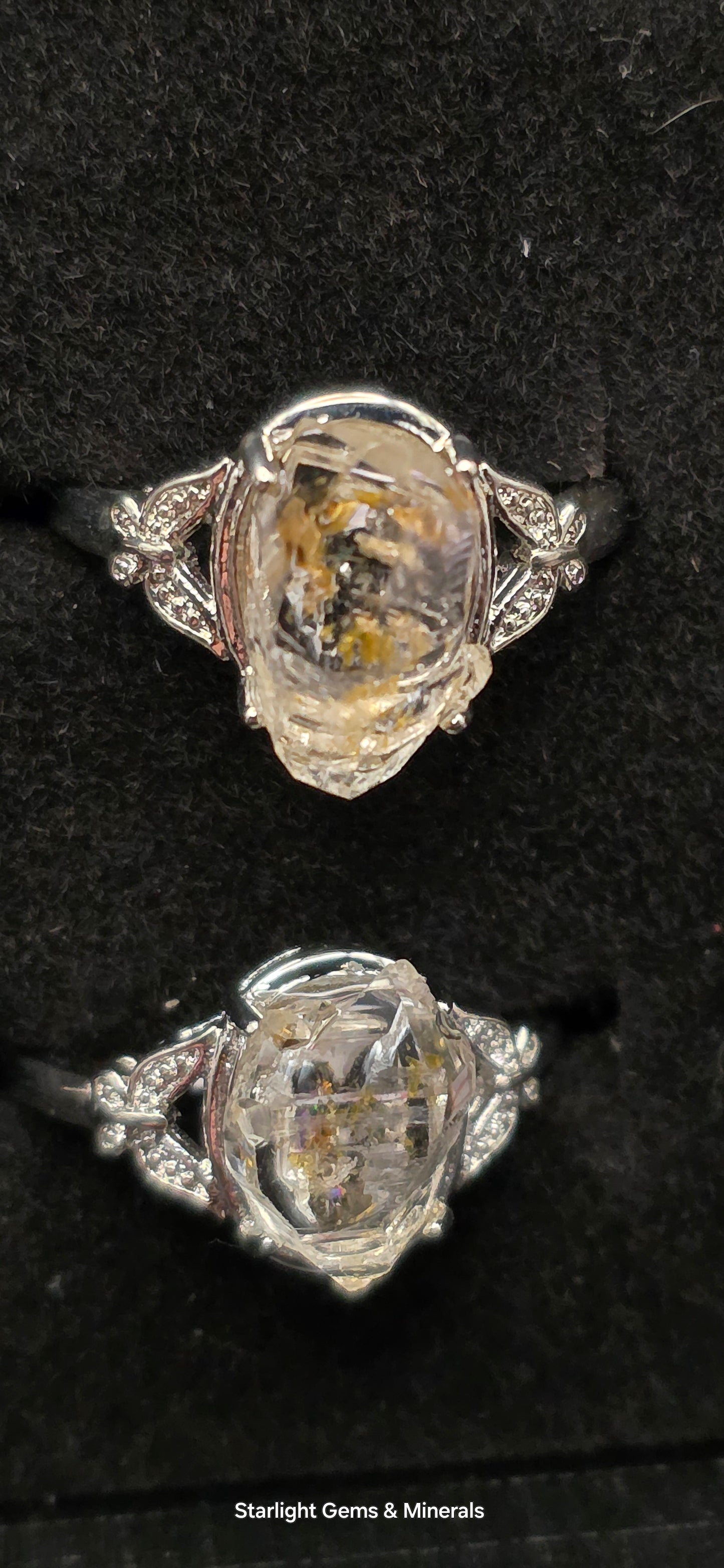 Adj. Firefly Spirit Quartz Rings! UV☆