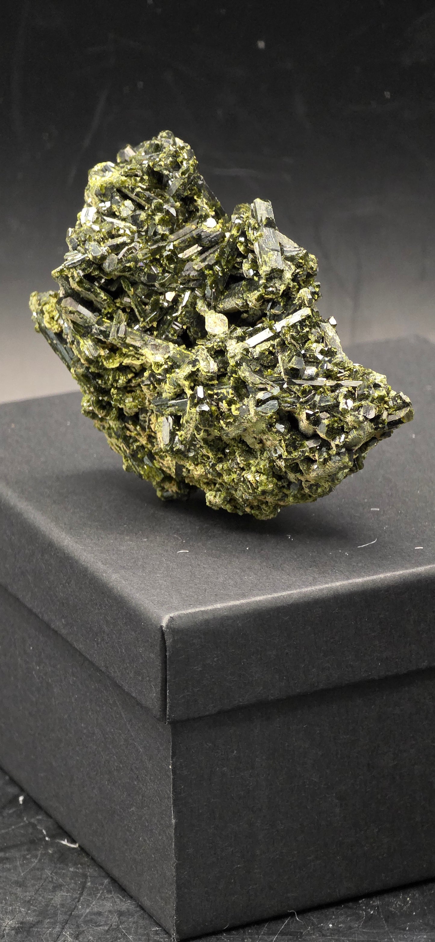 Green Tourmaline Matrix w/Epidote - Brazil *4